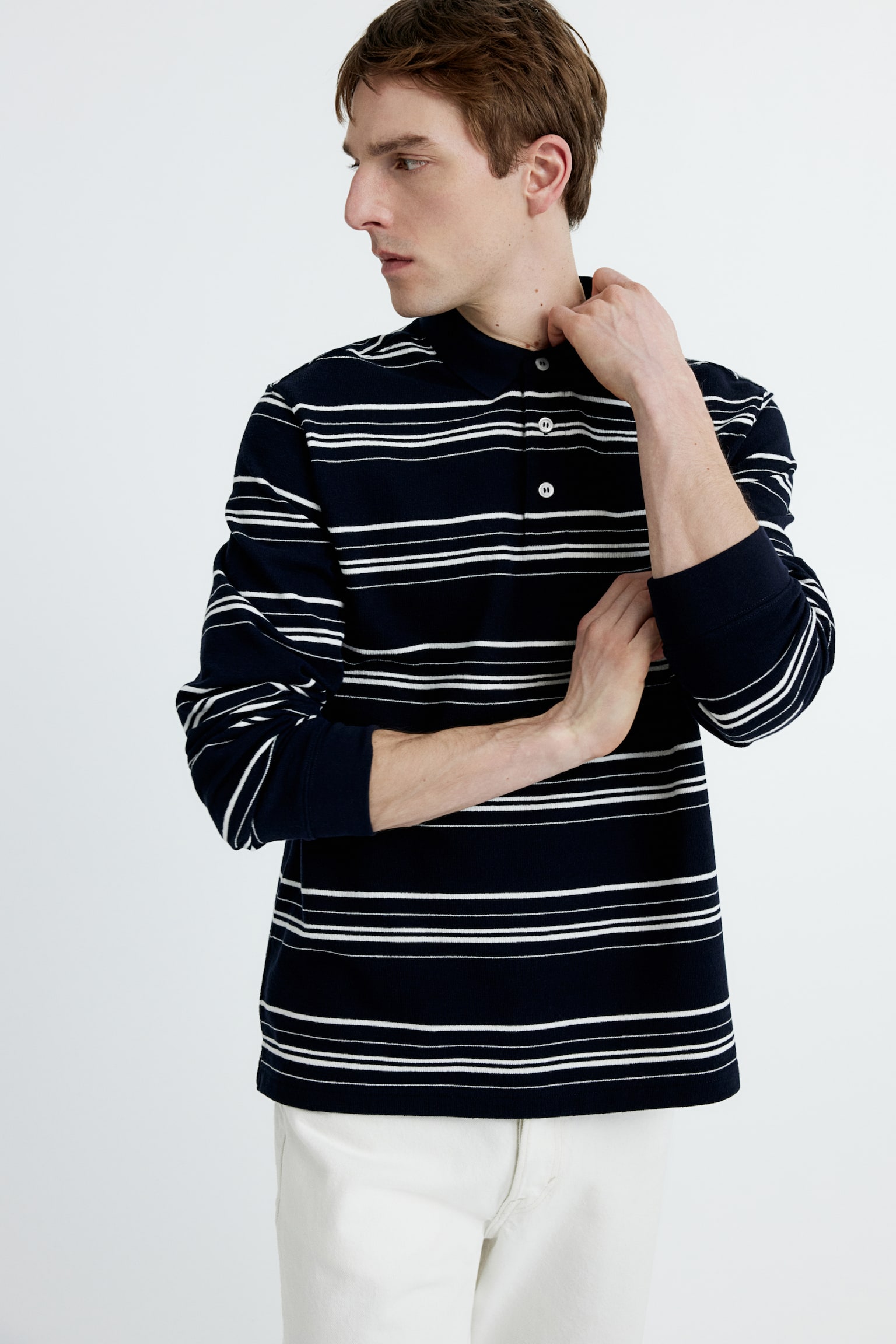 Regular Fit Polo Shirt - Navy blue/Stripe - 3