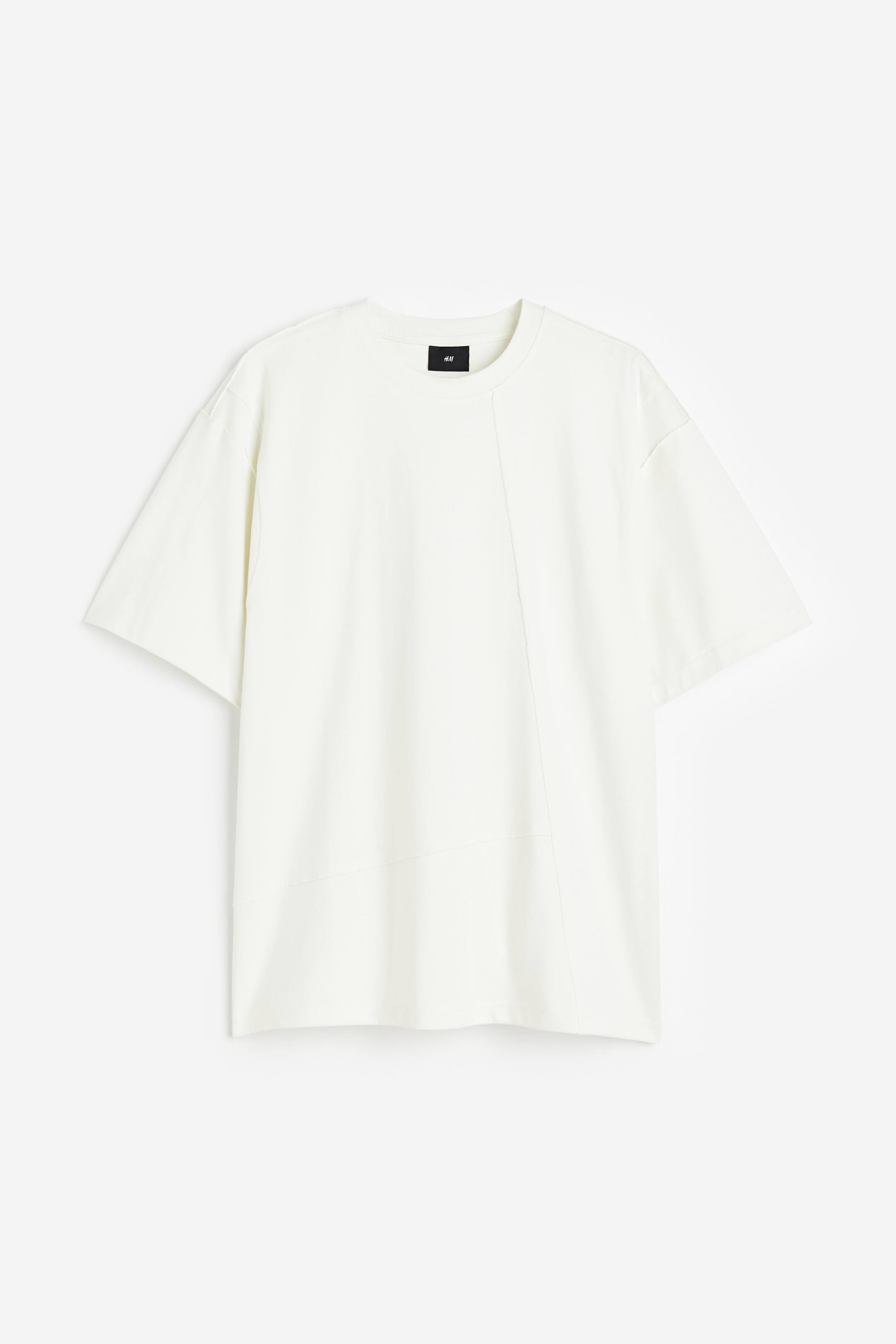 查看大圖: 寬鬆剪裁T恤 - 白色 - Men | H&M HK 1