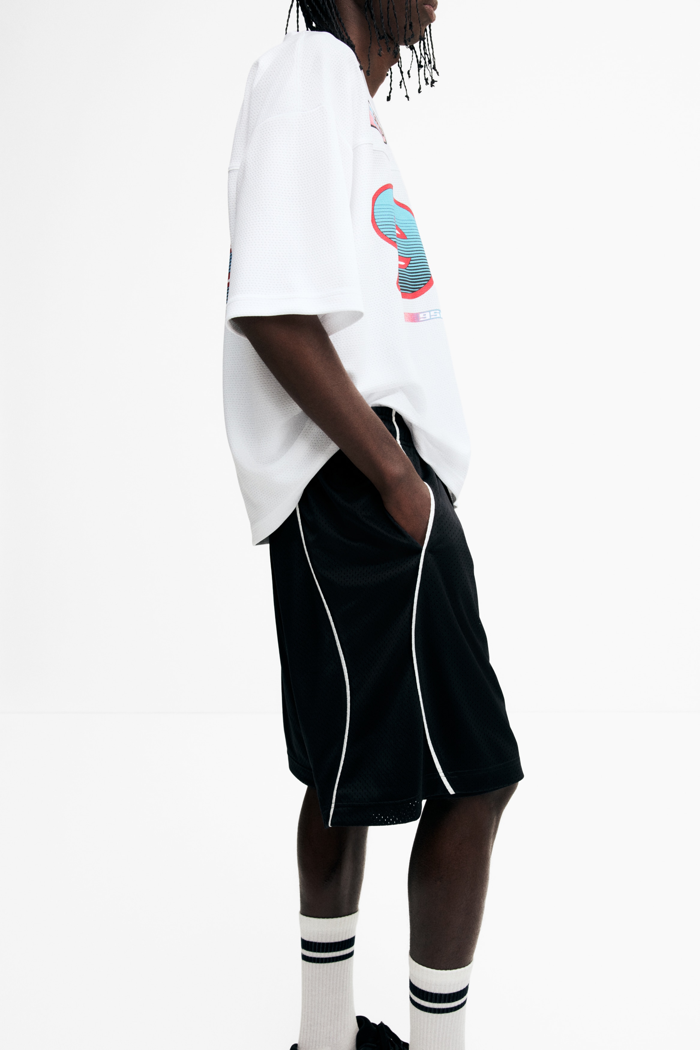Relaxed Fit Mesh shorts