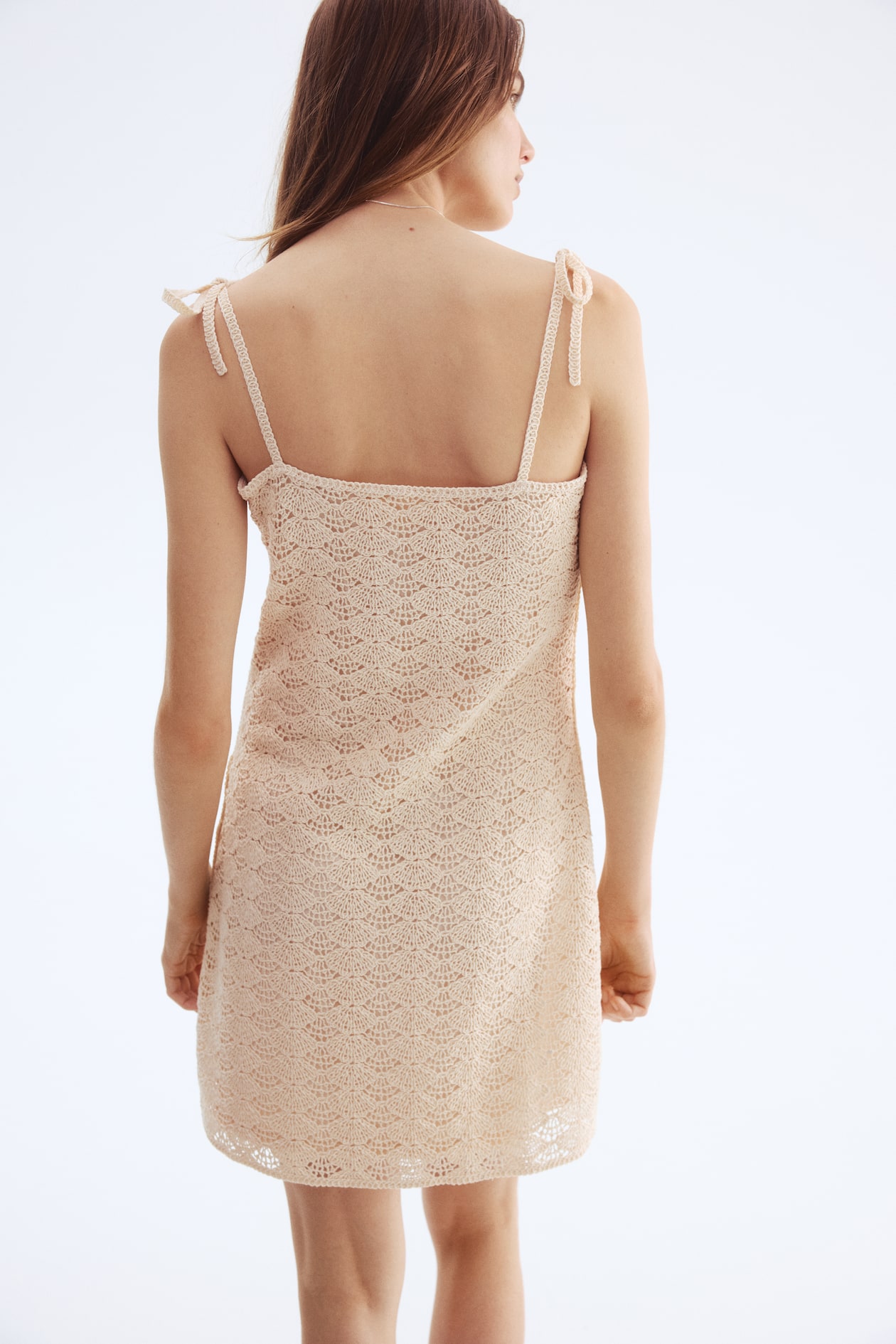 Crochet-Look Mini Dress - image 3