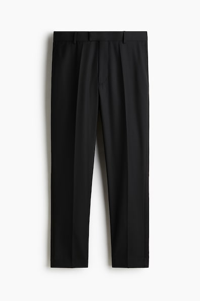 スリムフィット ウールブレンドタキシードパンツ