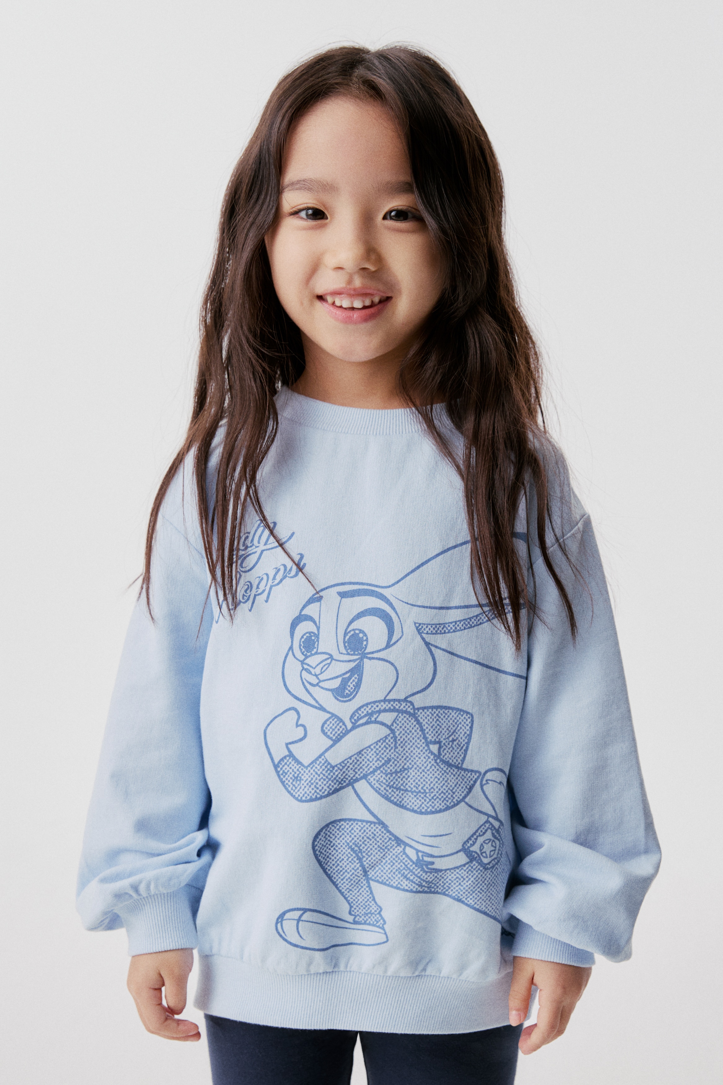 プリントデザインスウェットシャツ - ライトブルー／ズートピア - Kids