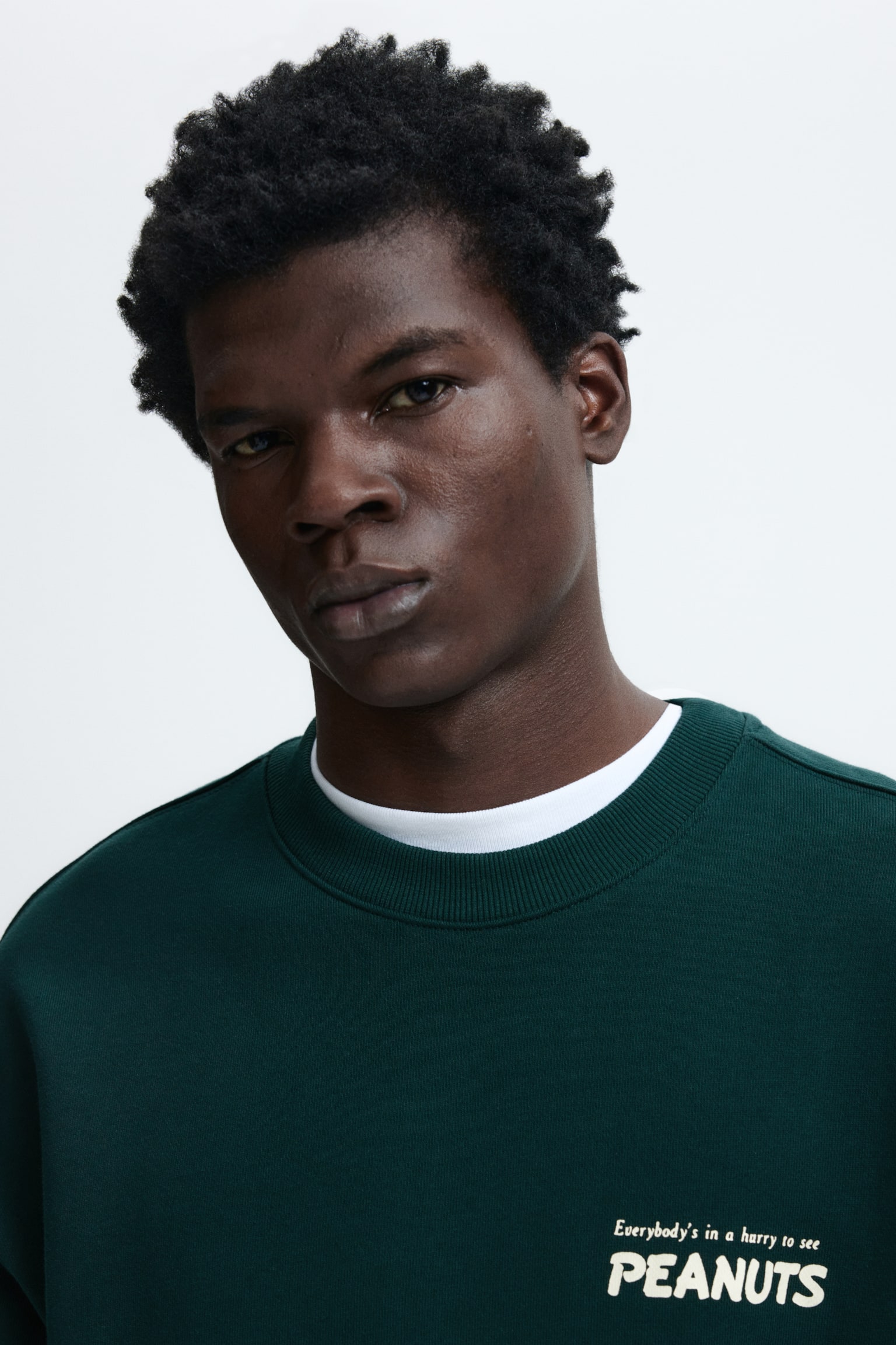 加大碼圖案運動衫 - 深綠色/史努比/黑色/Cypress Hill/酒紅色/史努比/黑色/Motörhead/Cream/The British Museum/混灰色/史努比/淺米色/Keith Haring/深綠色/Keith Haring/黑色/MTV - 5