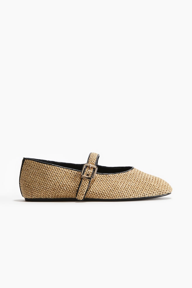 Babies tressées - Beige/Noir - 1