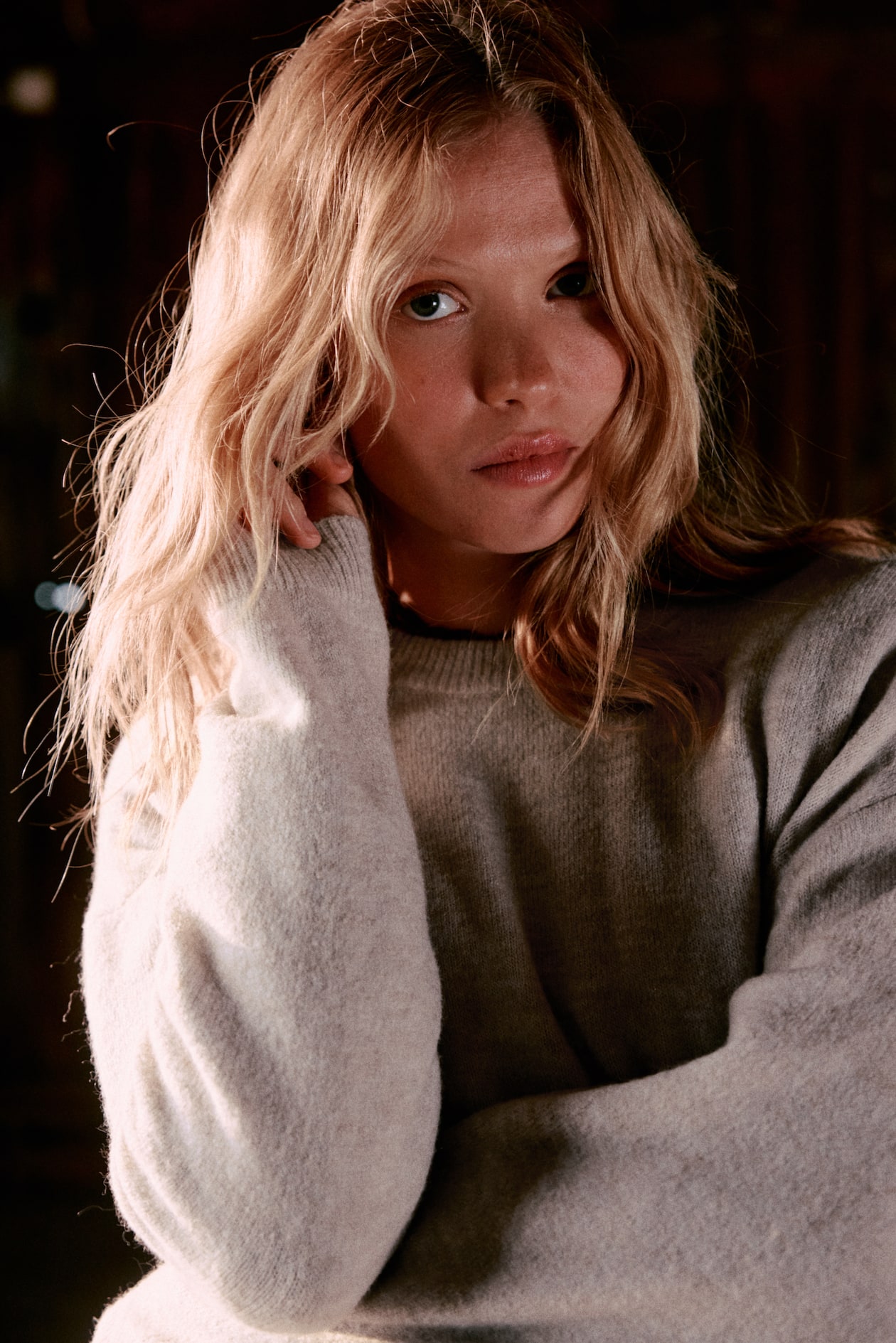 MAMA Slit-Hem Sweater - image 3