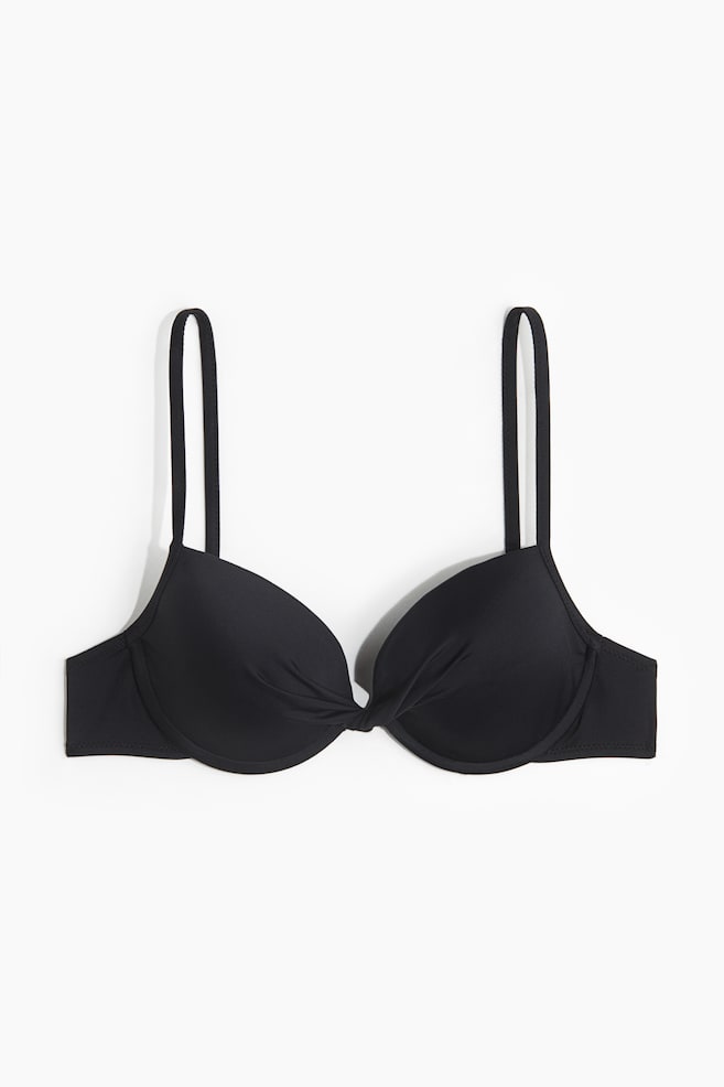 Push-up bikini top - Black - 1
