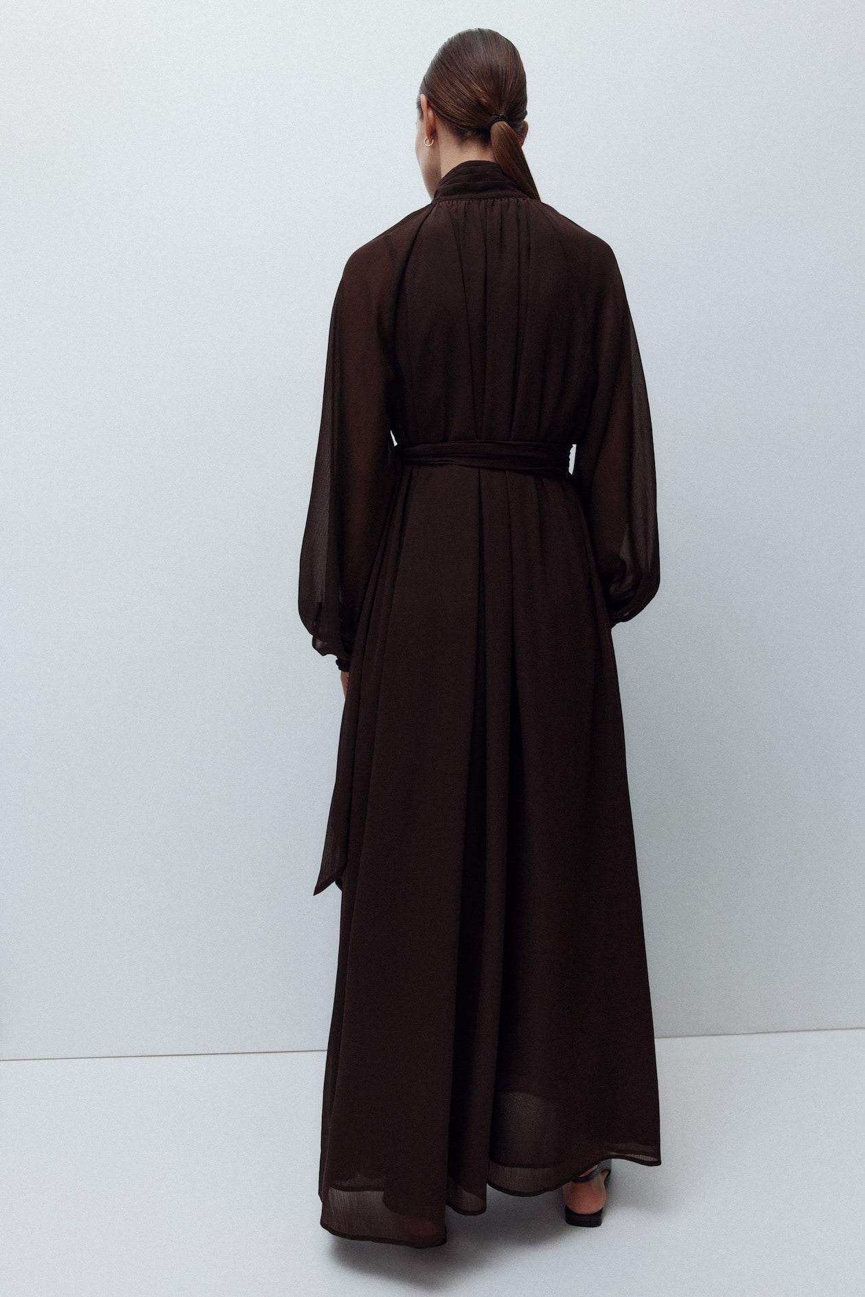 MAMA Long-Sleeved Chiffon Dress - image 4