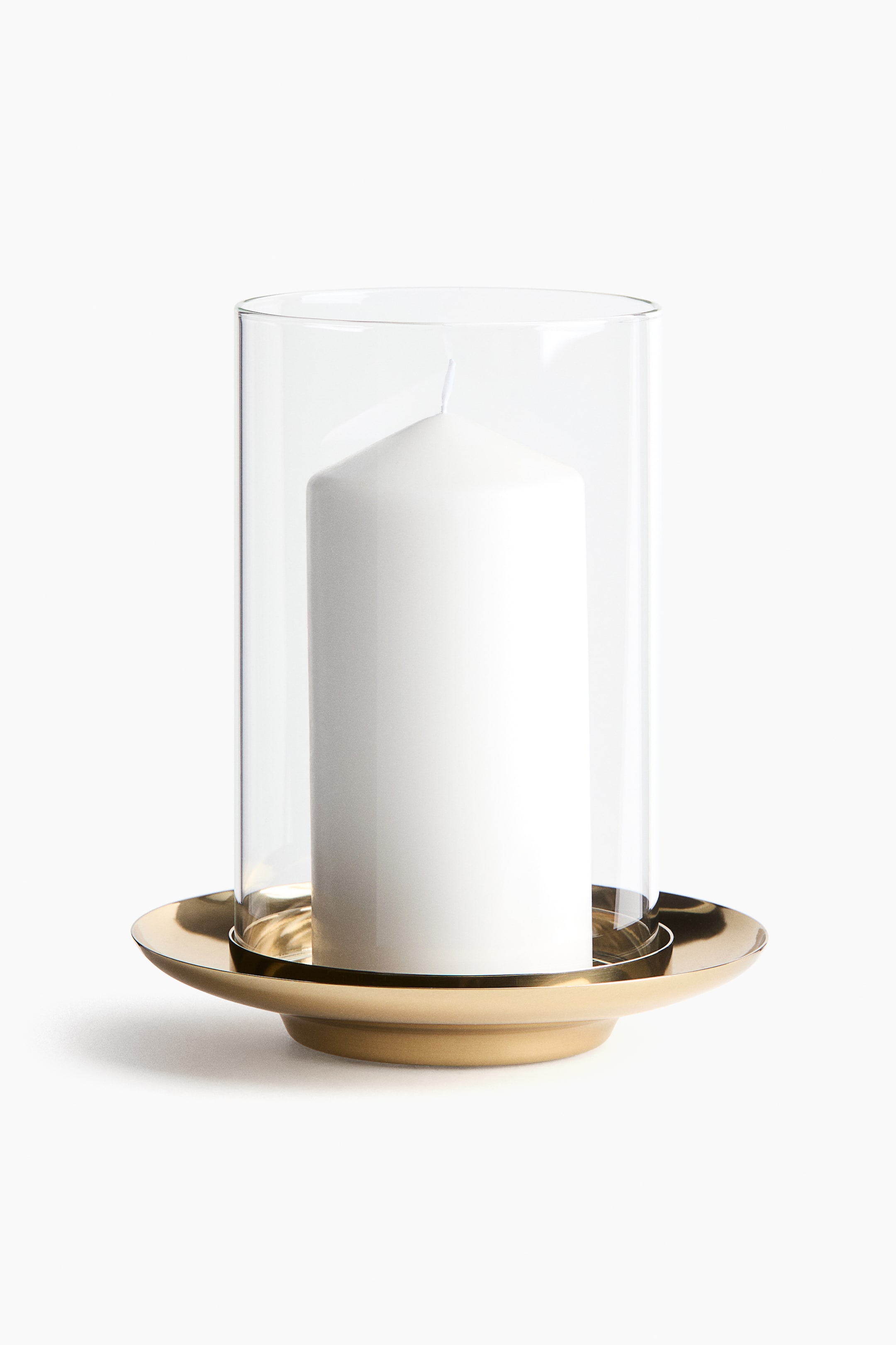 Glass Hurricane Candle Holder