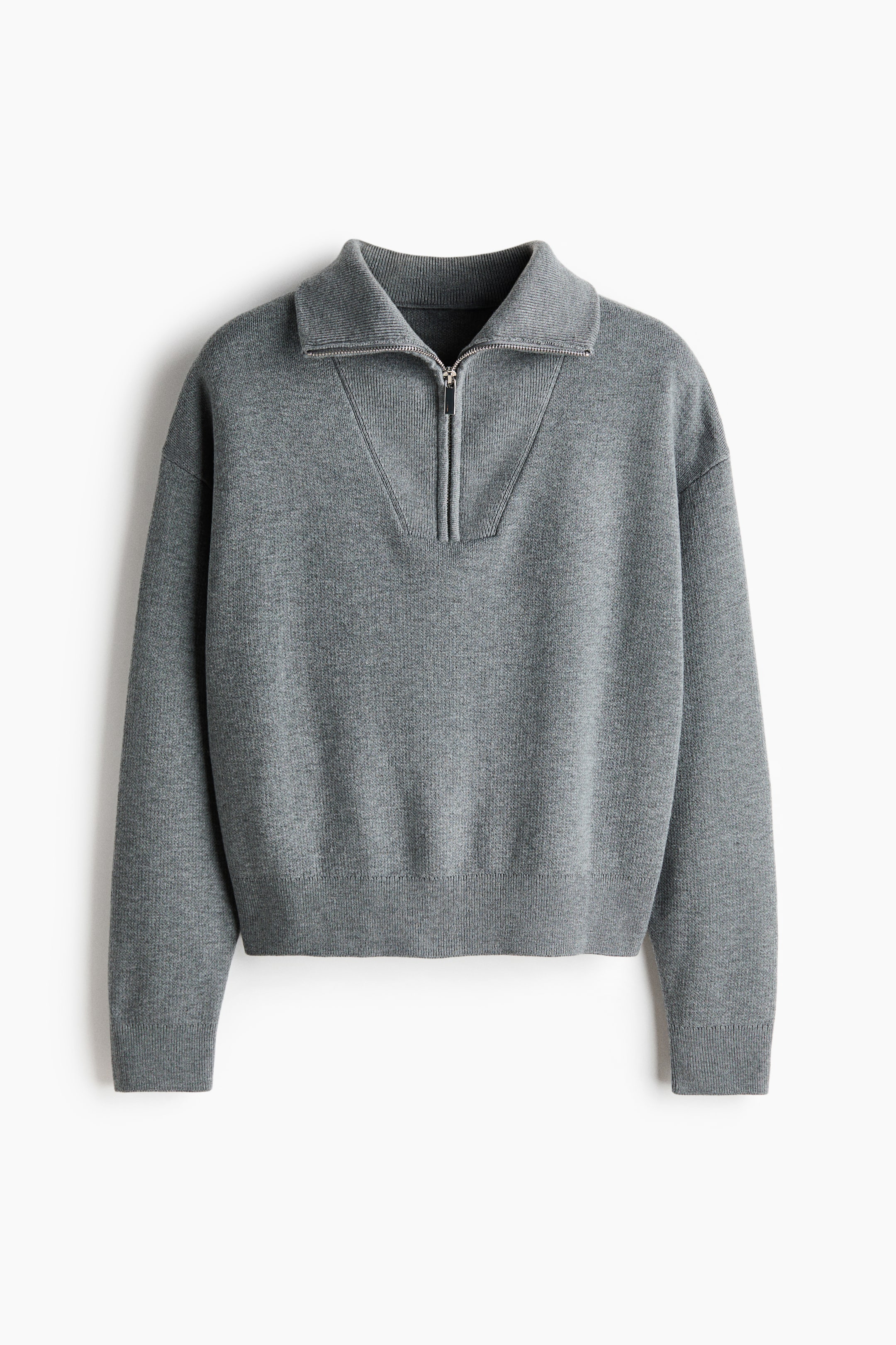 View larger image: Zip-top jumper - Grey marl - Ladies | H&M IN 1