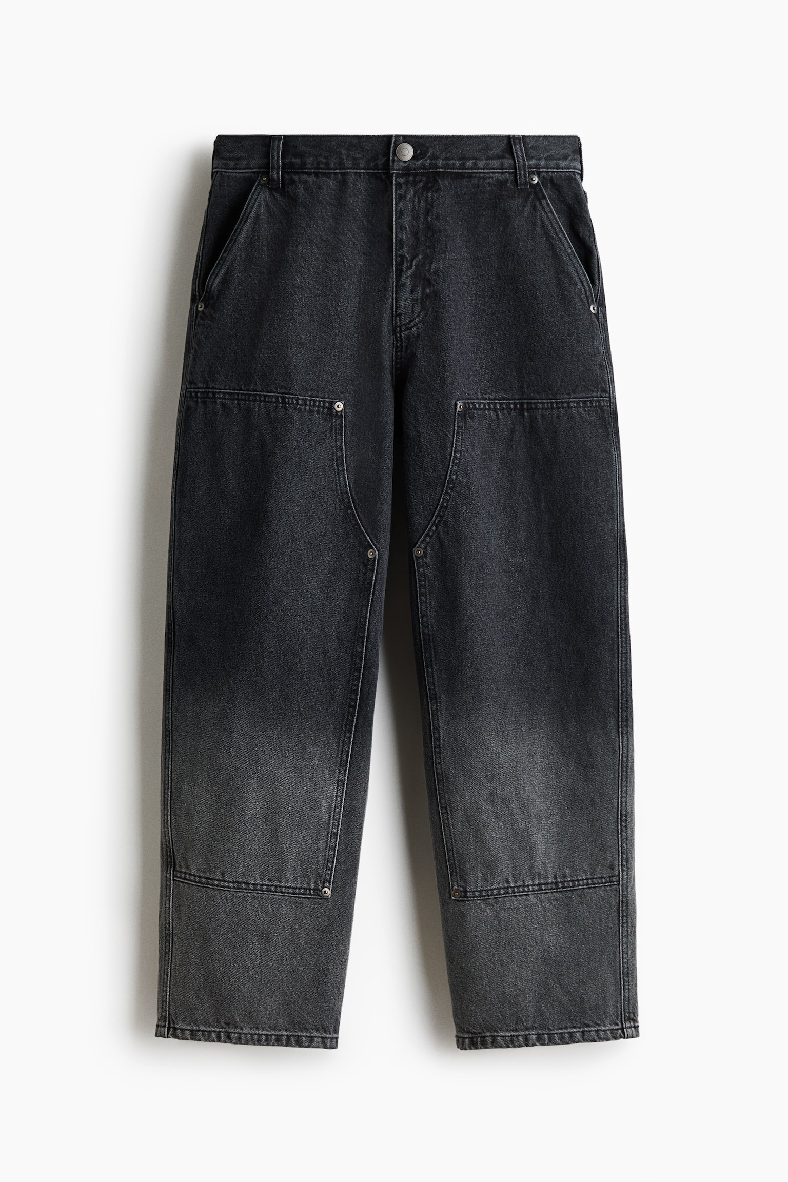 Loose Fit Carpenter Jeans - Denim black