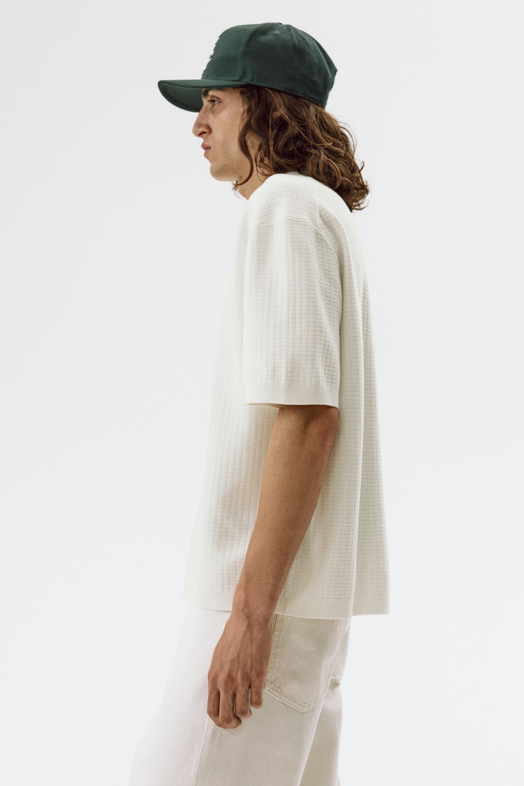 Regular-Fit Textured-Knit Shirt