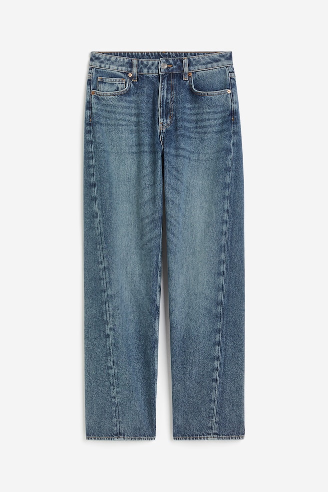 Straight High Jeans - Blu denim medio/Blu denim - 1