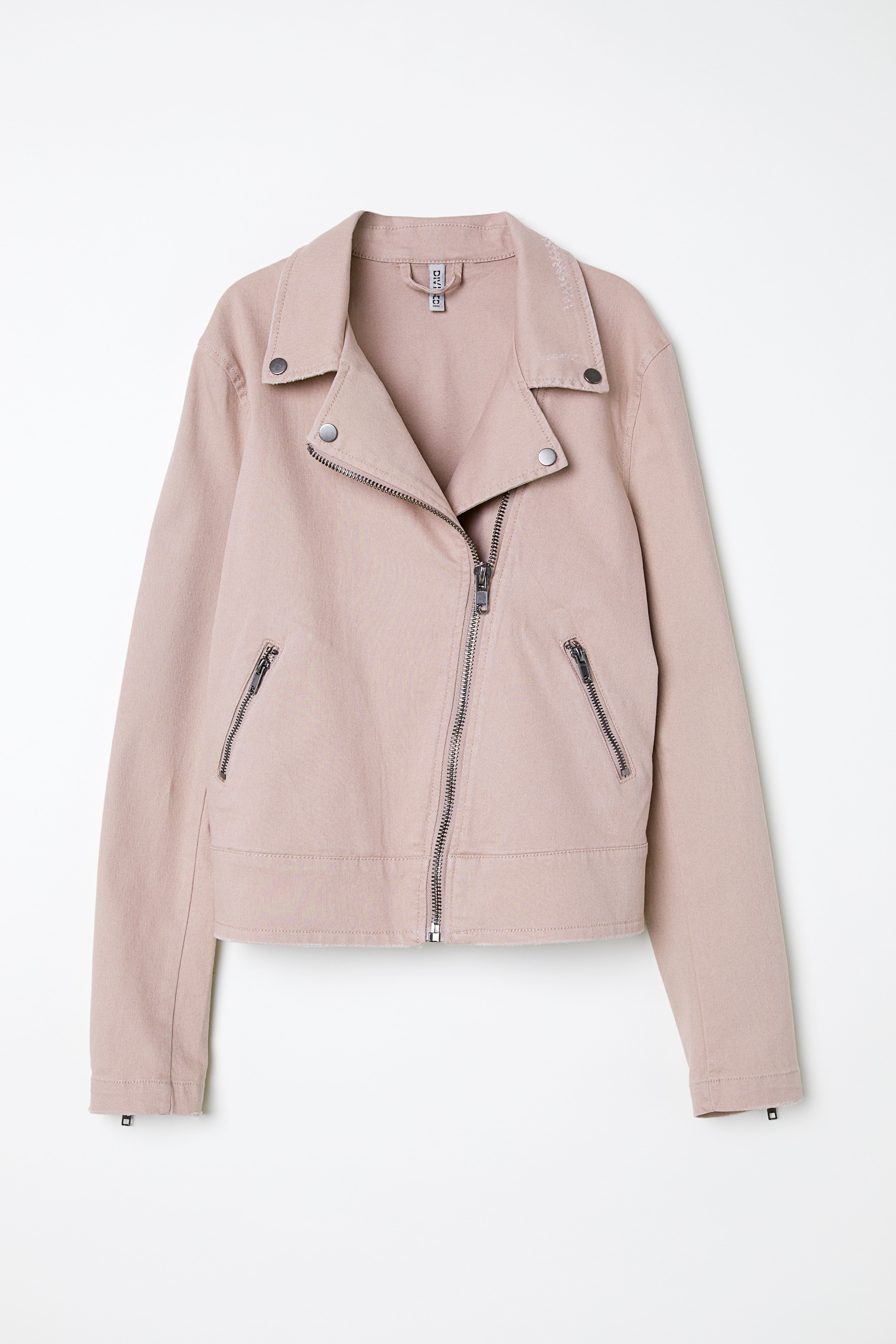 Dusky pink biker jacket best sale