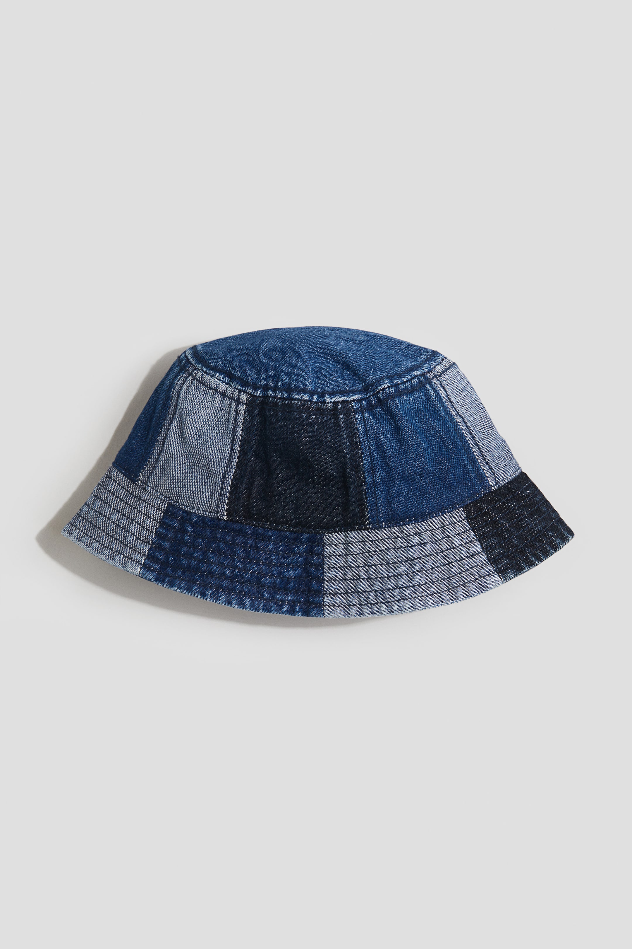 Patched Denim Bucket Hat