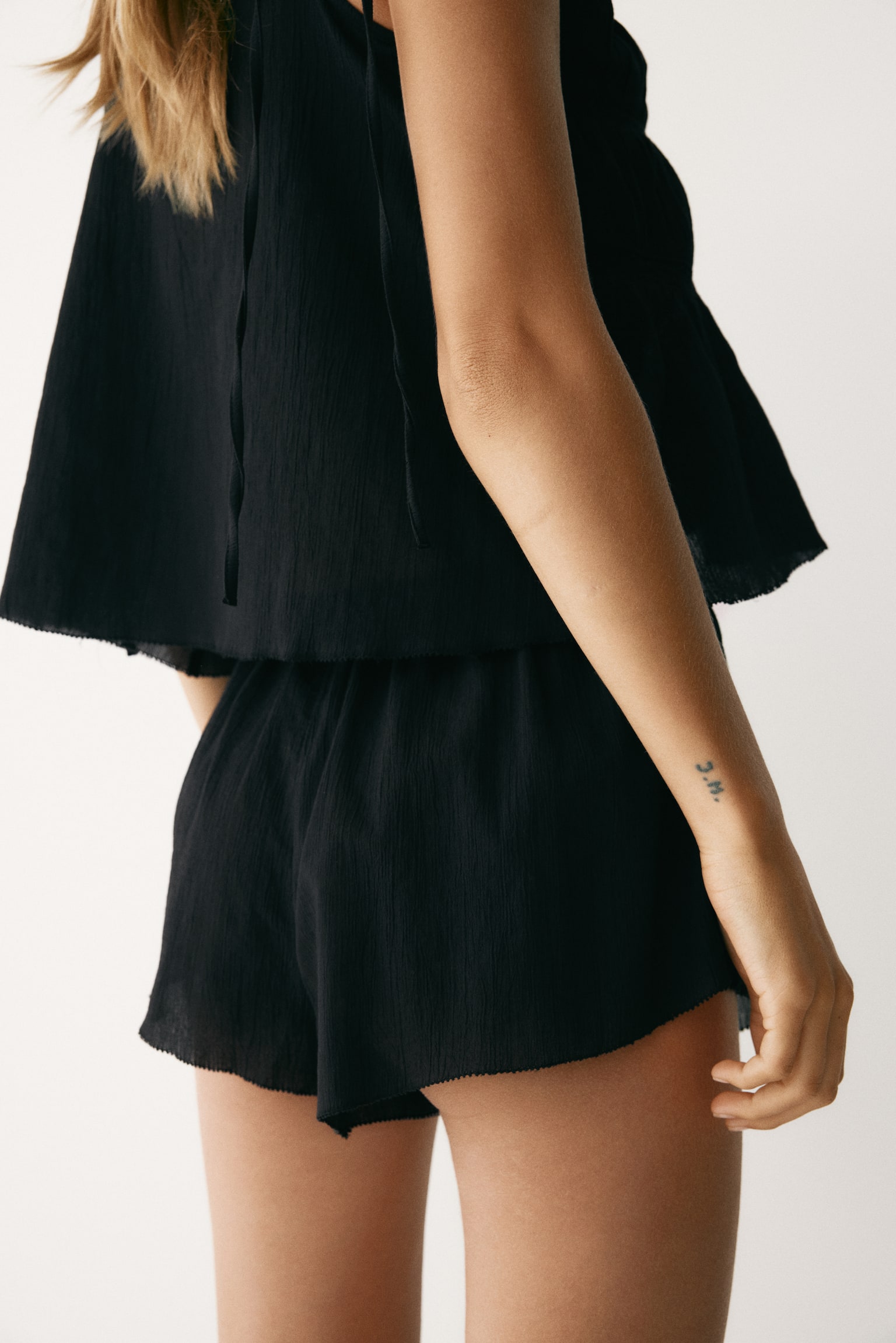Lace-detail cotton pyjamas - 3