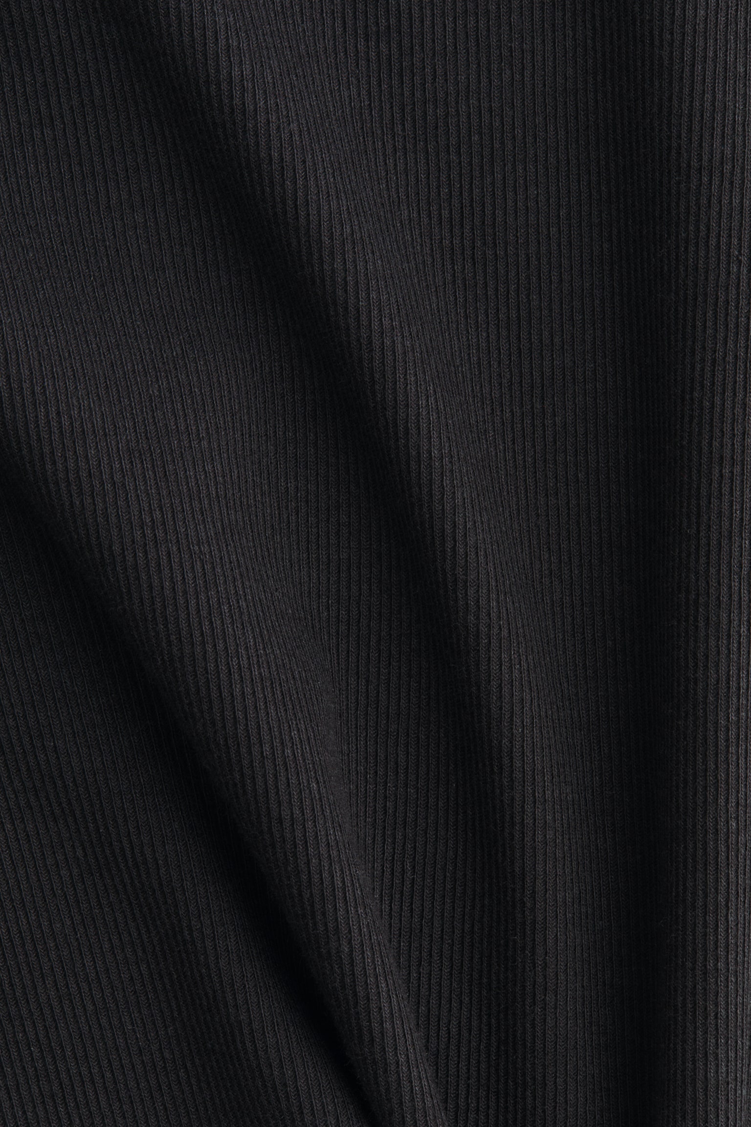 Ribbed T-shirt - Black/Cream/Grey marl - 4