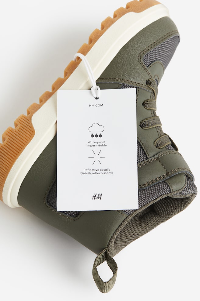 Sneakers alte impermeabili - Verde kaki scuro - 3