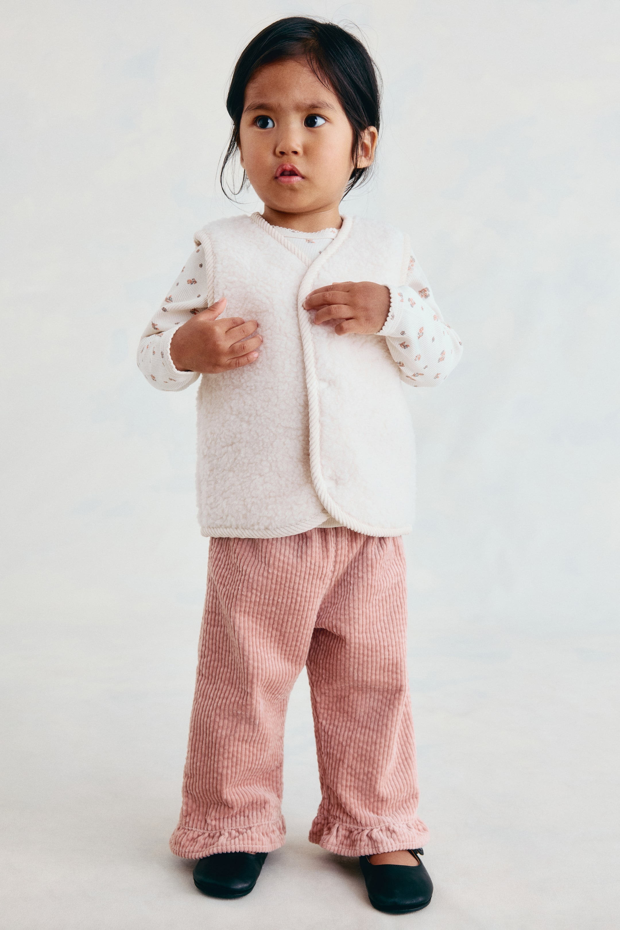 Grotere afbeelding bekijken: Teddy bodywarmer van wolmix - Roomwit - KINDEREN | H&M NL 1