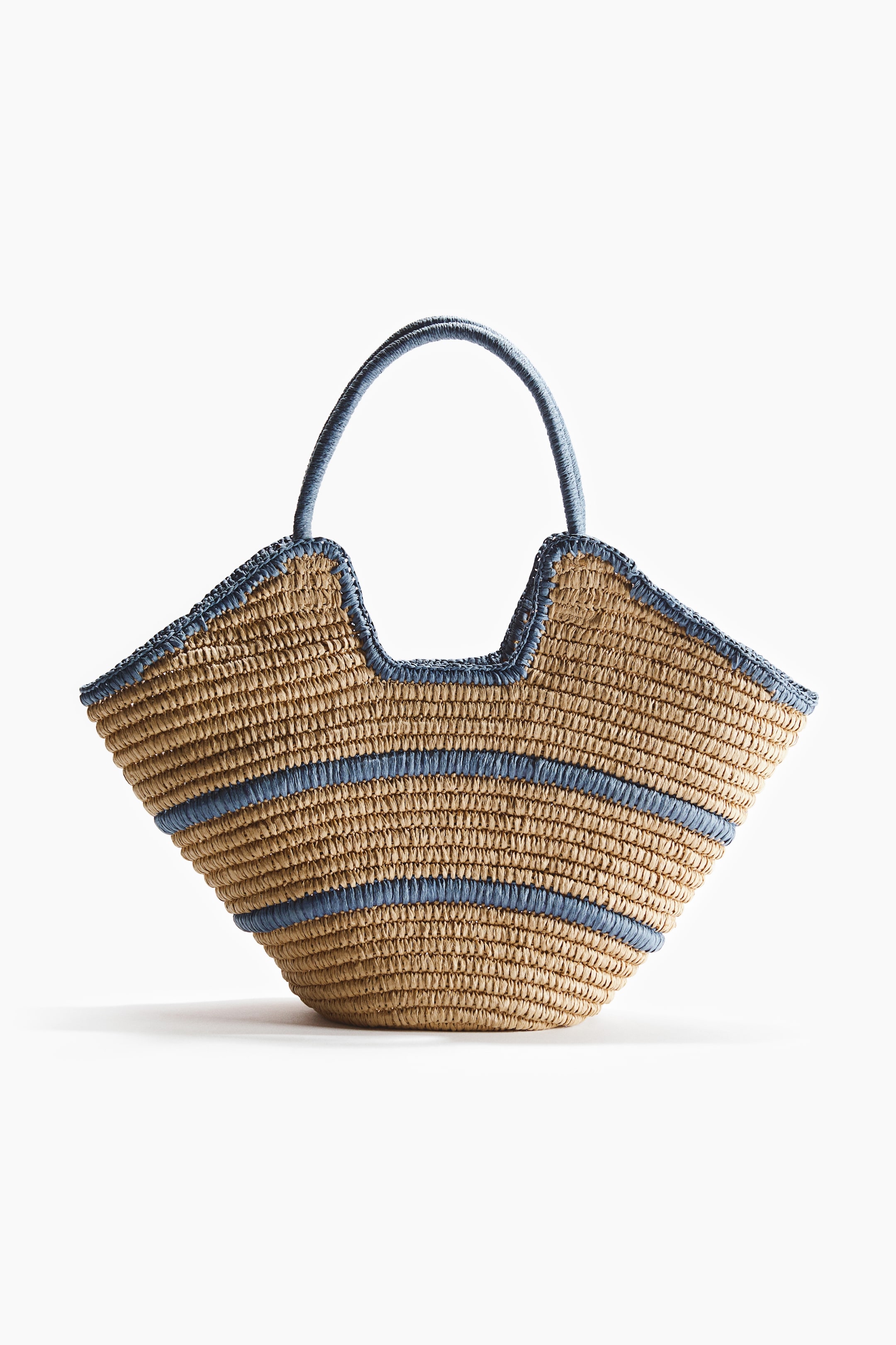 View larger image: Straw shopper - Light beige/Striped - Ladies | H&M 2
