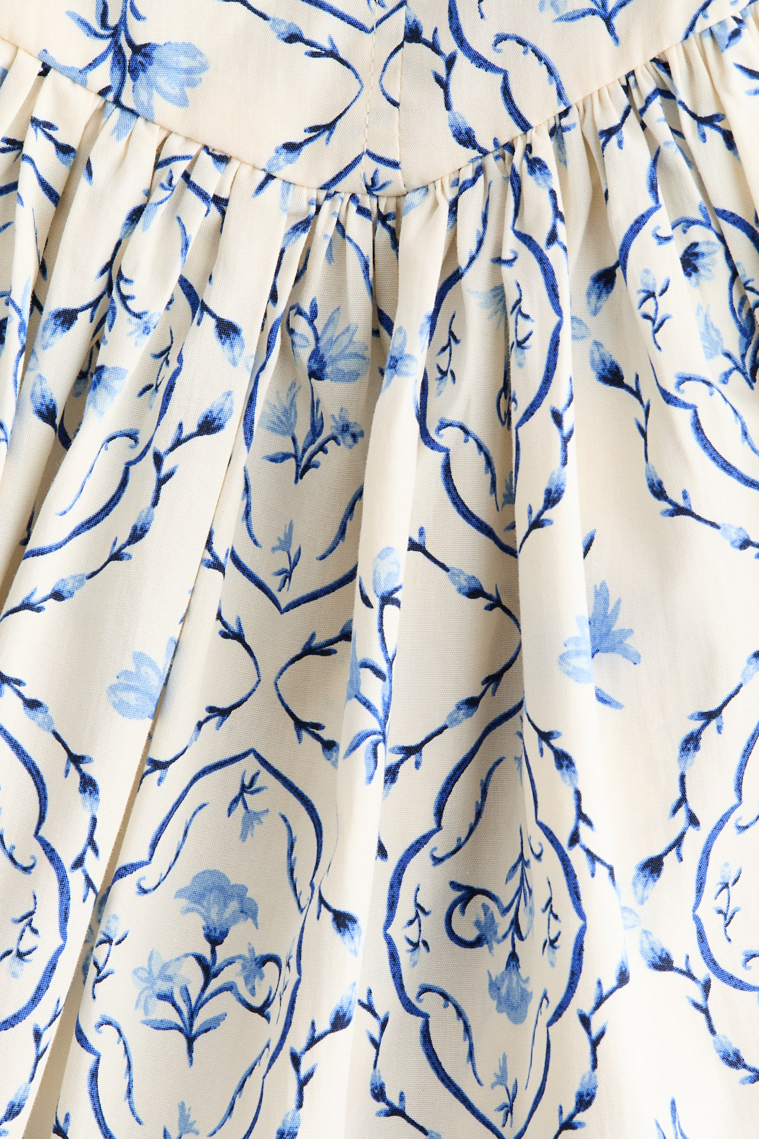 Tie-belt strappy dress - White/Patterned - 2