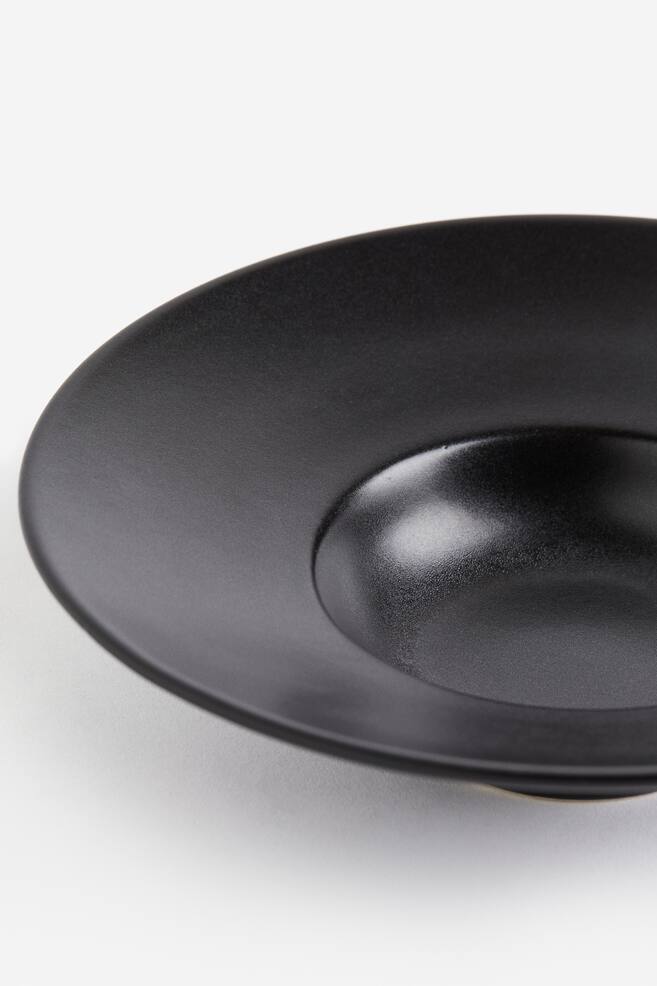 Stoneware dessert bowl - Black - 2