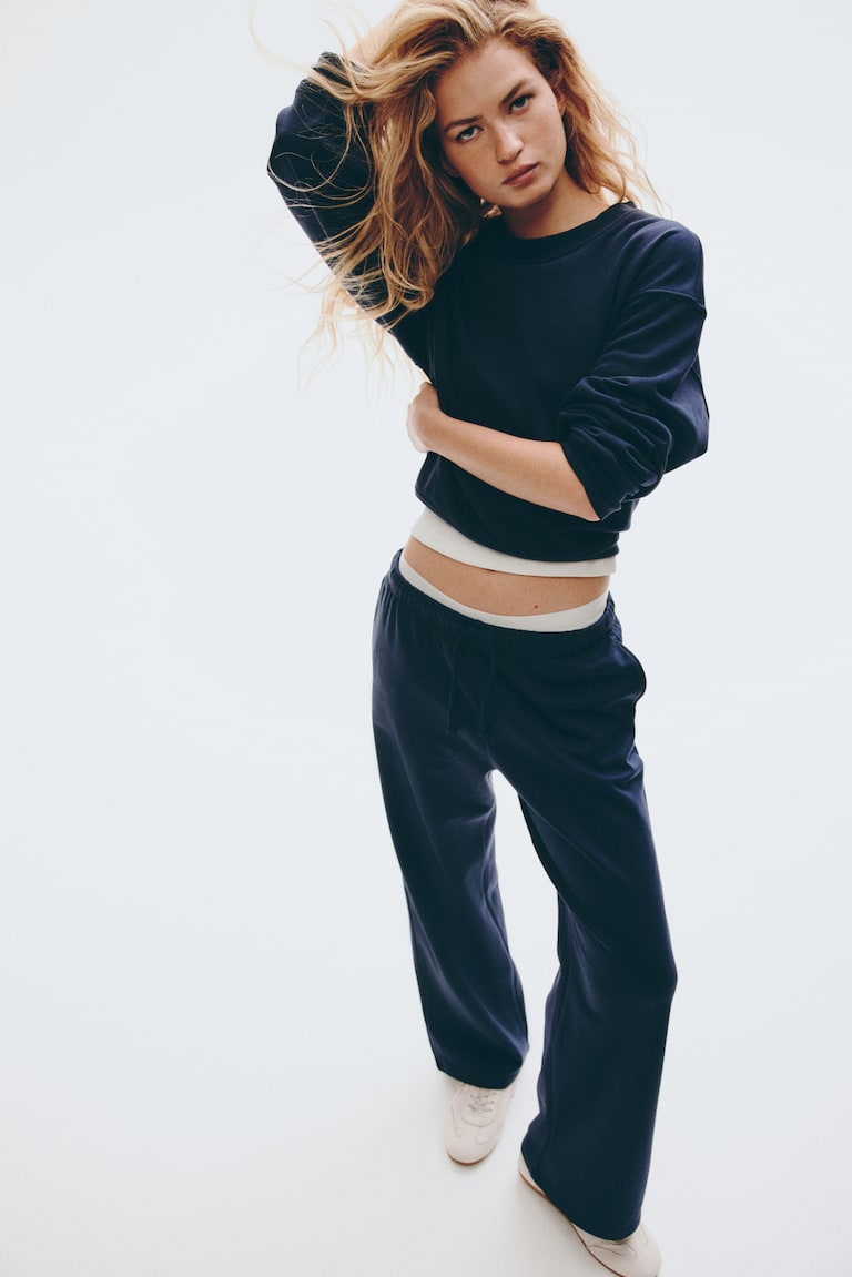 Joggers amplios Azul marino MUJER H&M ES