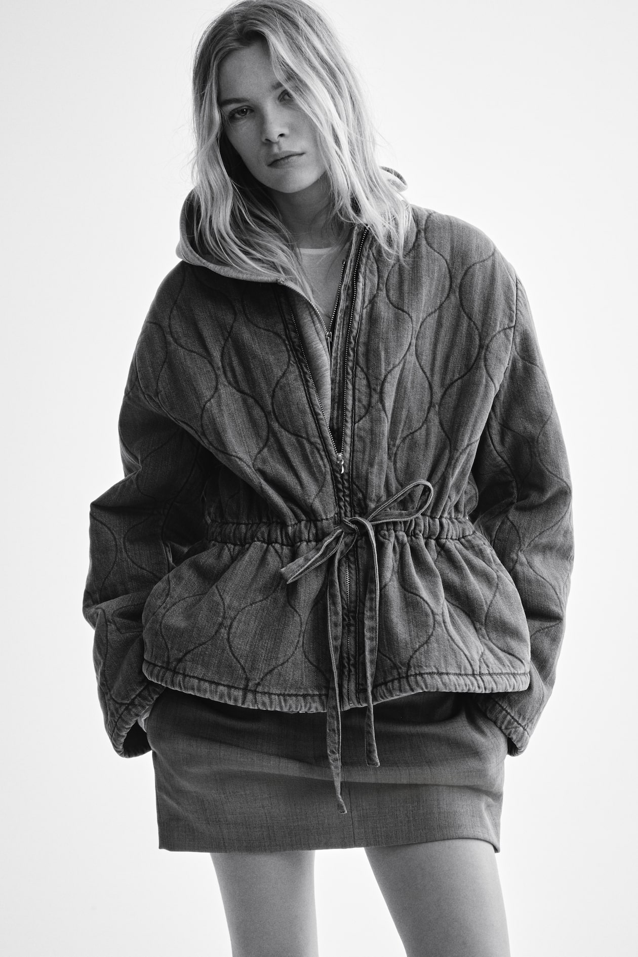 Quilted Denim Jacket - image 4