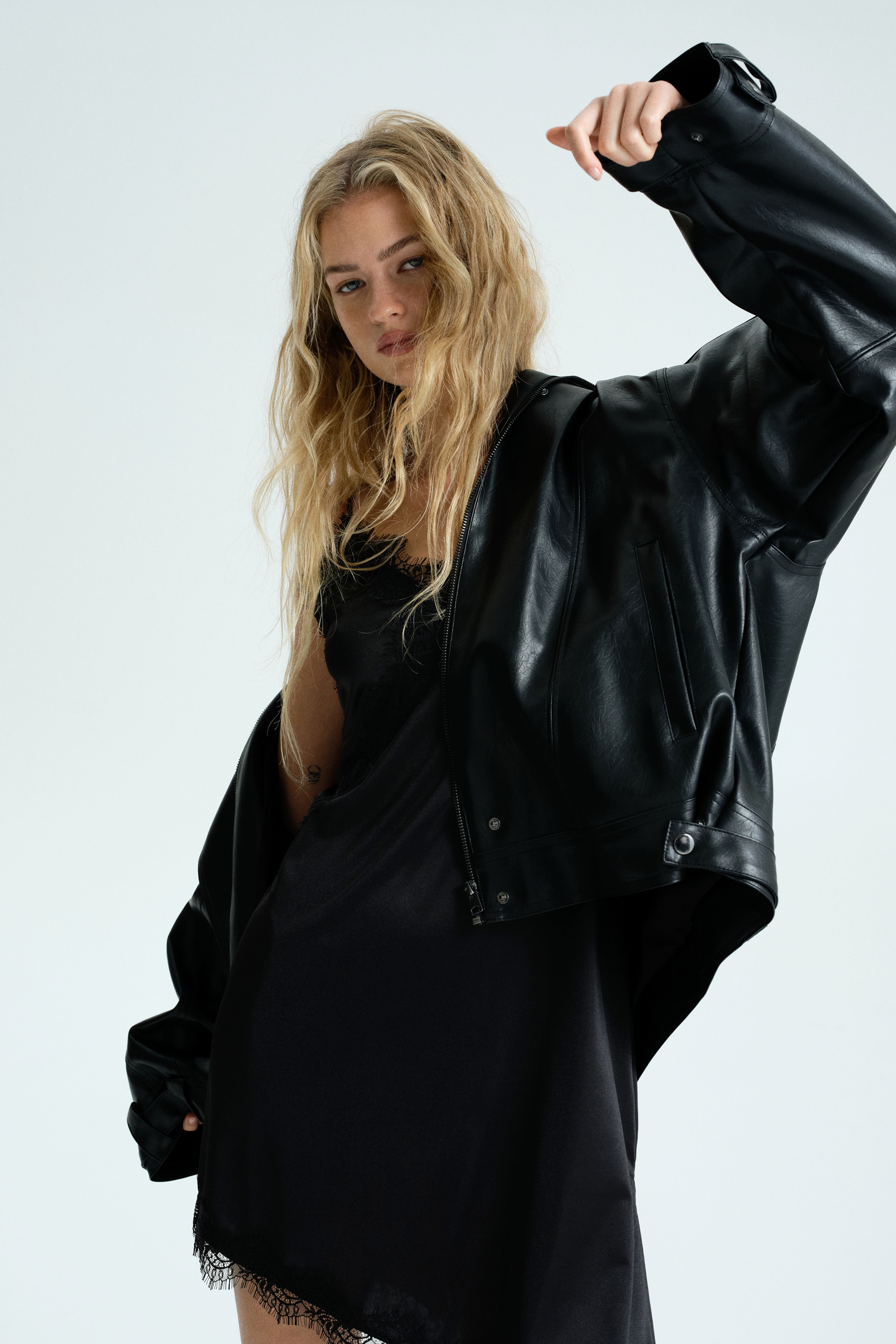 Lace-Trimmed Jersey Slip Dress