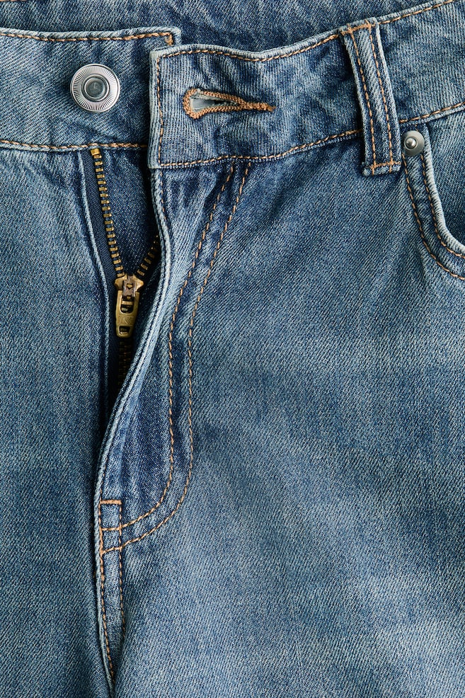 Wide Regular Waist Jeans-Denim blue - 6