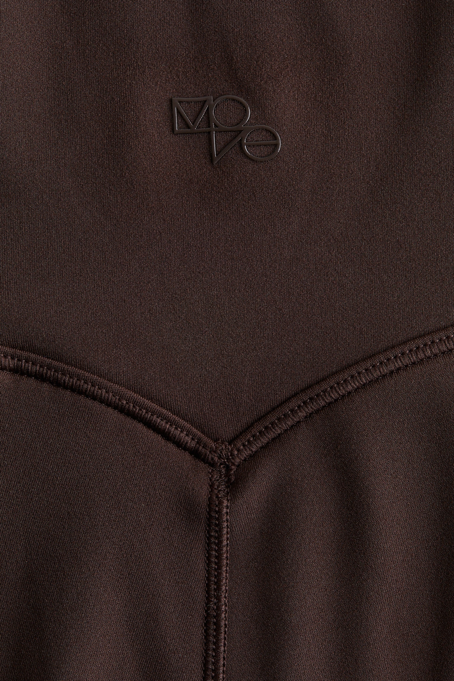 Женские леггинсы H&M Flared Sports Fleece Leggings with SoftMove™, цвет: Тёплый коричневый — фото 2