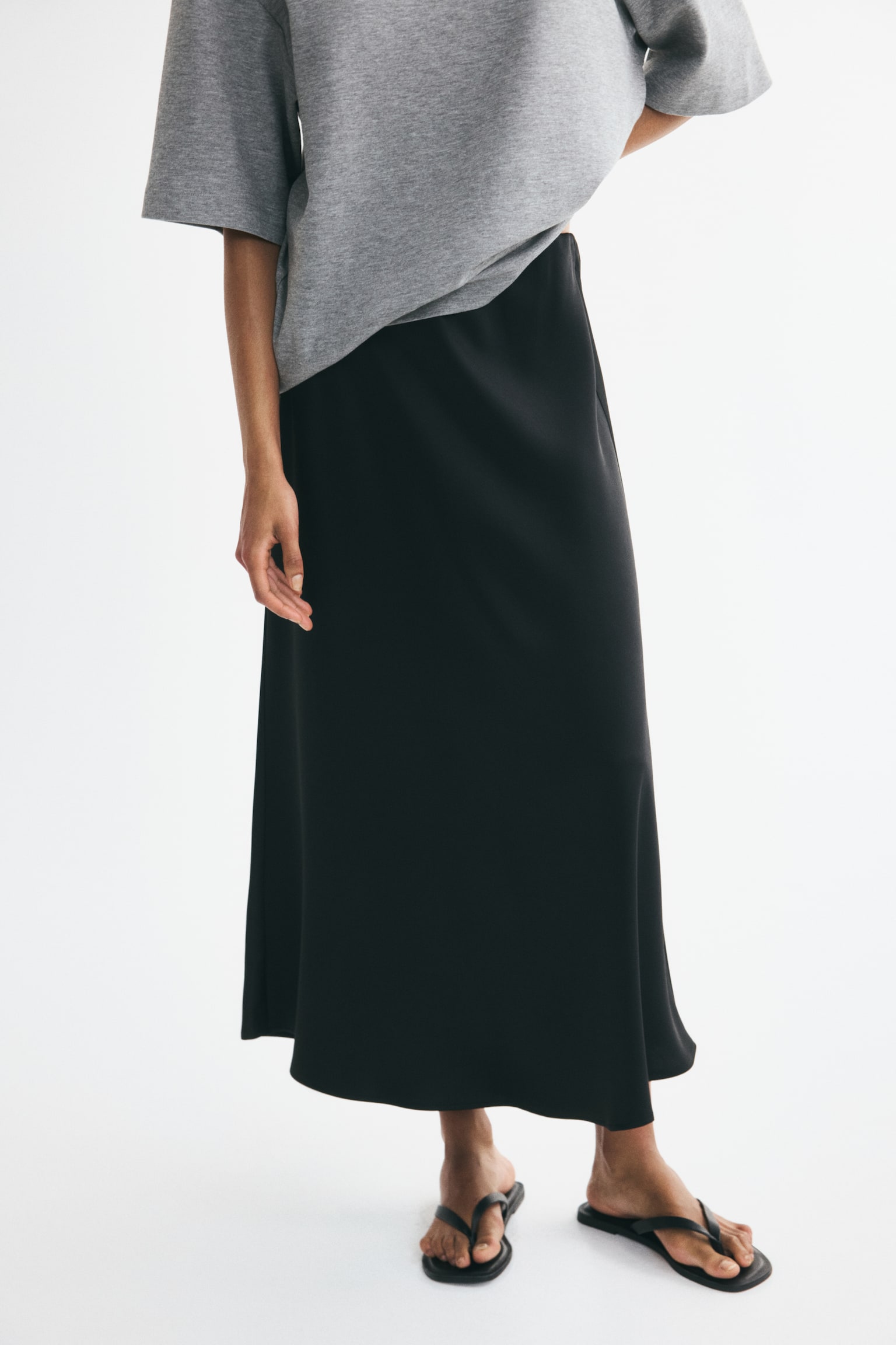 Женская юбка H&M Midi, цвет: Чёрный — фото 4