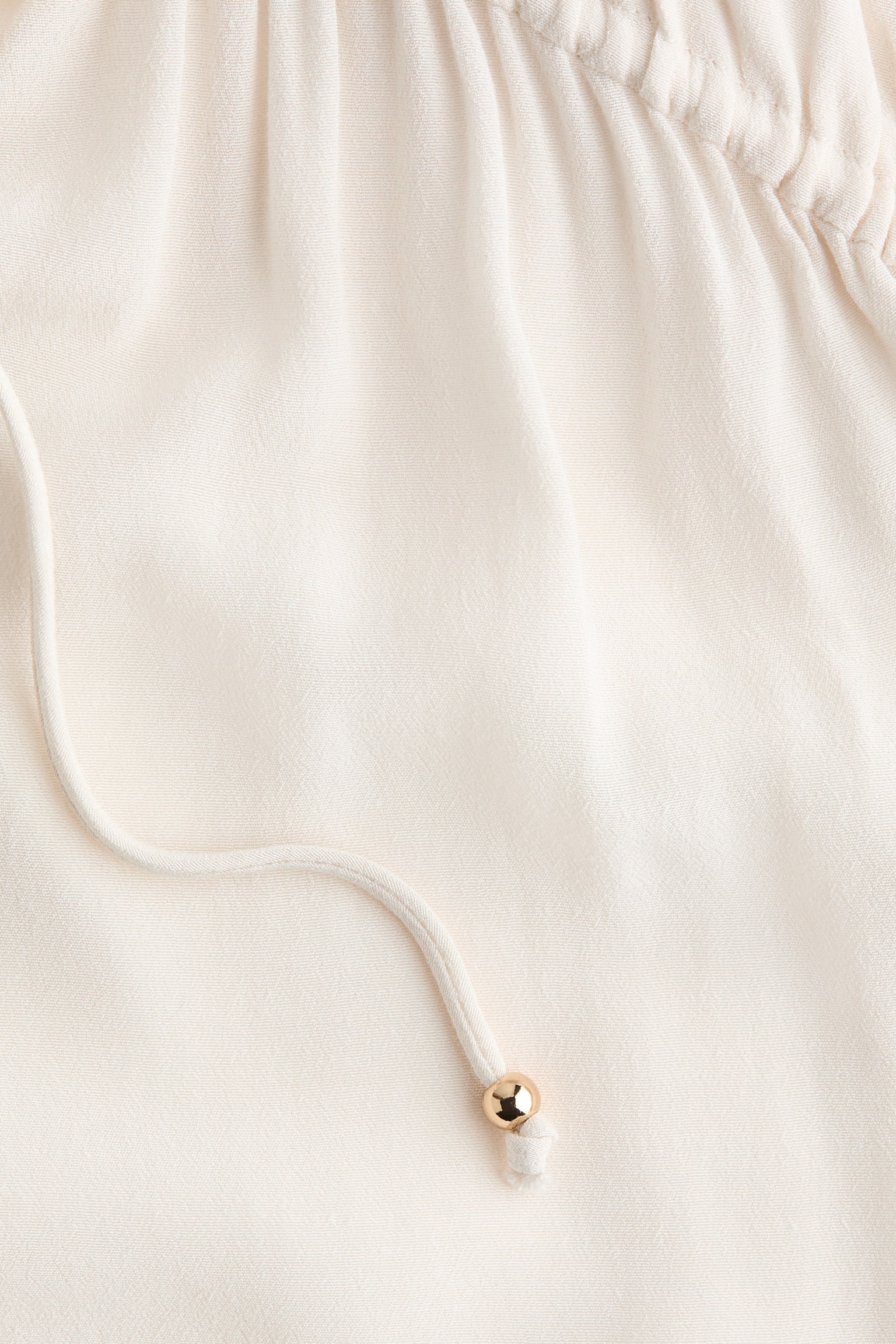 חולצת ויסקוזה אוברסייז - בז' בהיר/חום כהה - 2