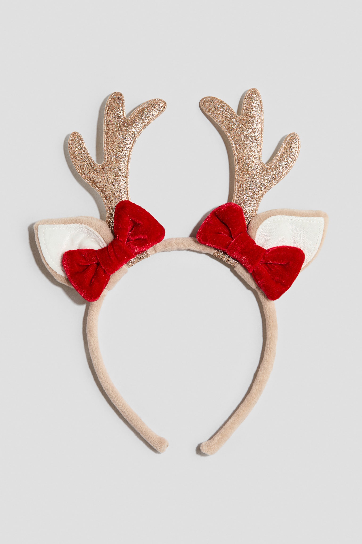 Appliquéd Alice band - Light beige/Reindeer