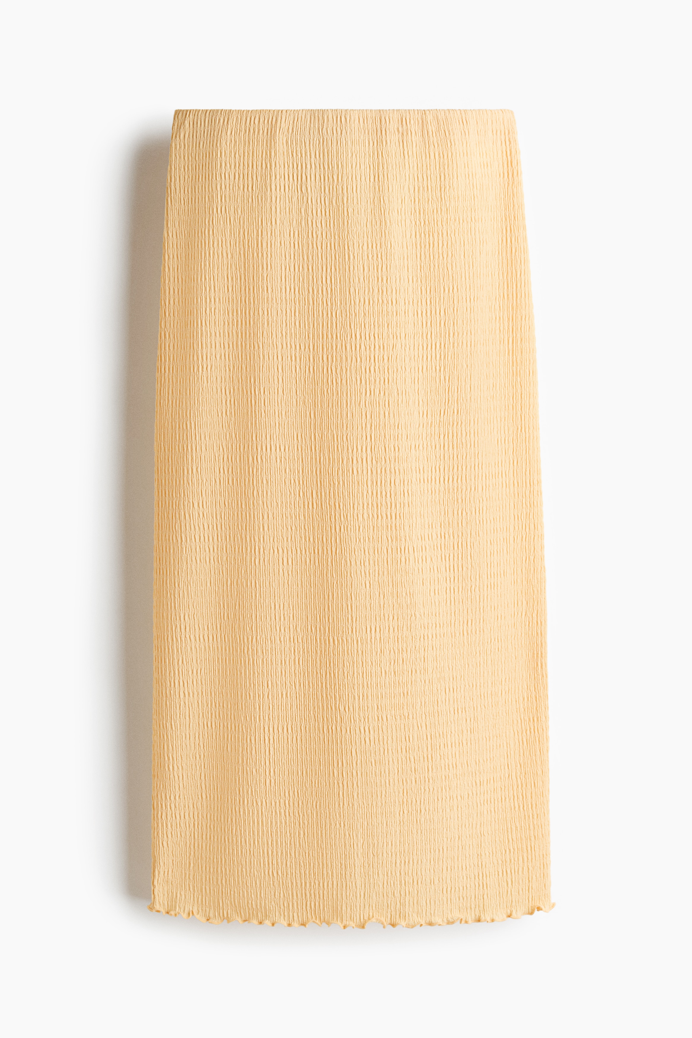 Smocked skirt - Light yellow/White/Spotted/Dark brown