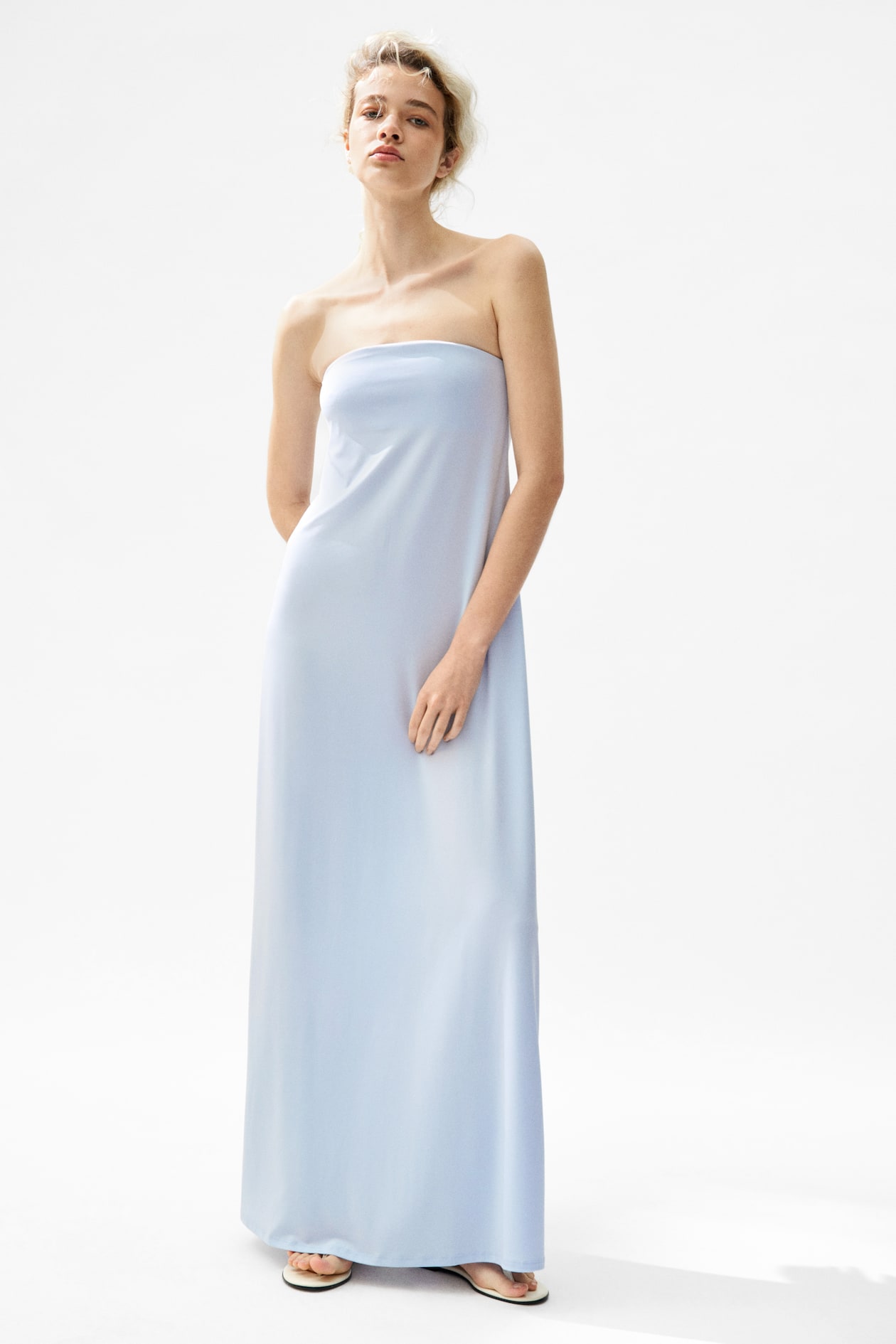 h&m silk maxi dress BNWT H&M Long Maxi Ankle Length Draped Tie Neck Satin Dress Red XS,S,M,L,XL,XXL