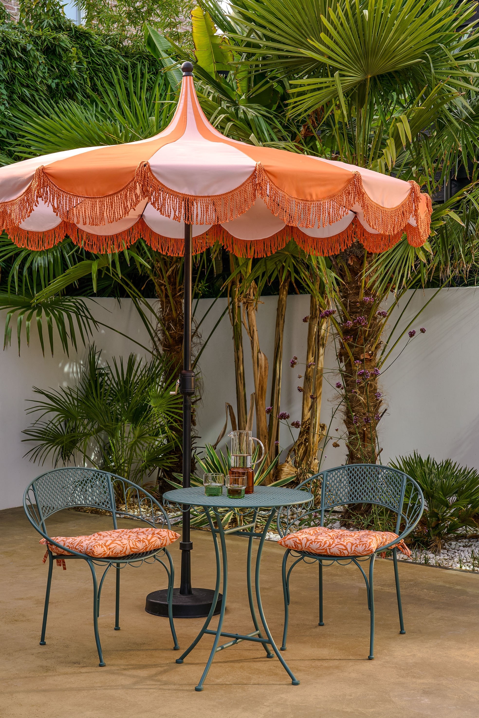 Parasol - Orange/Vert Foncé
