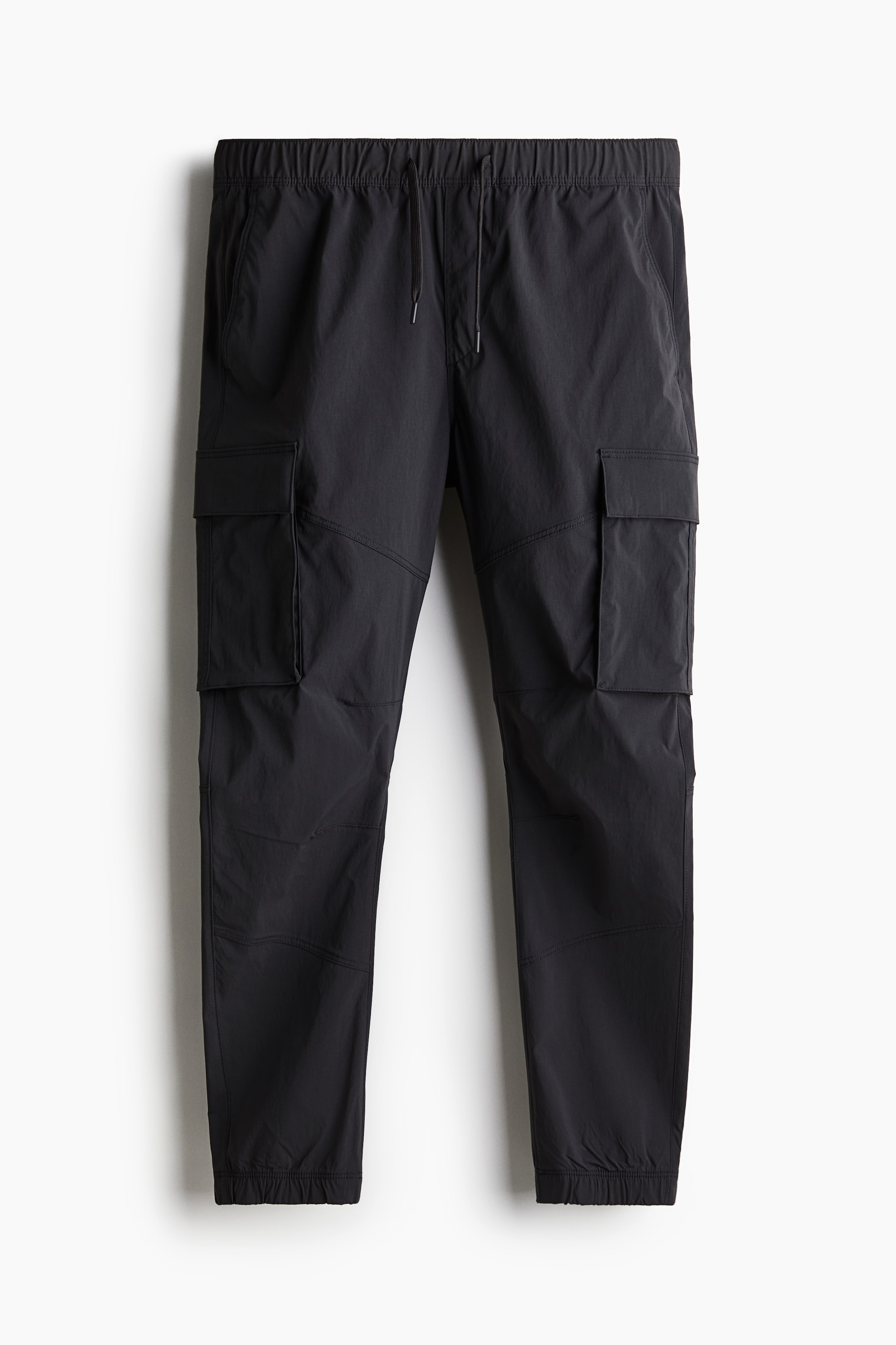 Slim Fit Nylon Cargo Joggers