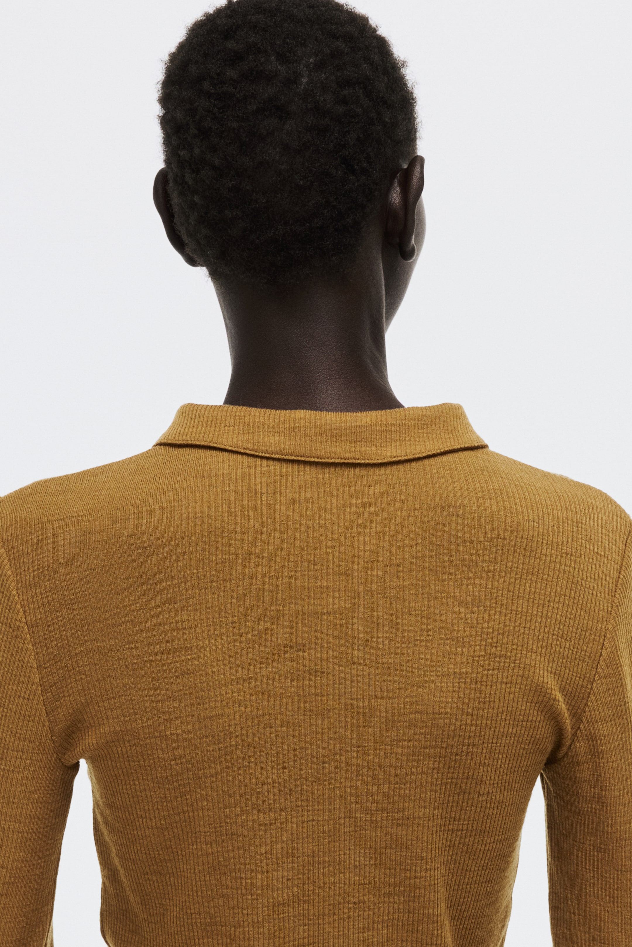 Vezi imaginea mai mare: Bluză polo de lână - Maro-auriu - FEMEI | H&M RO 3