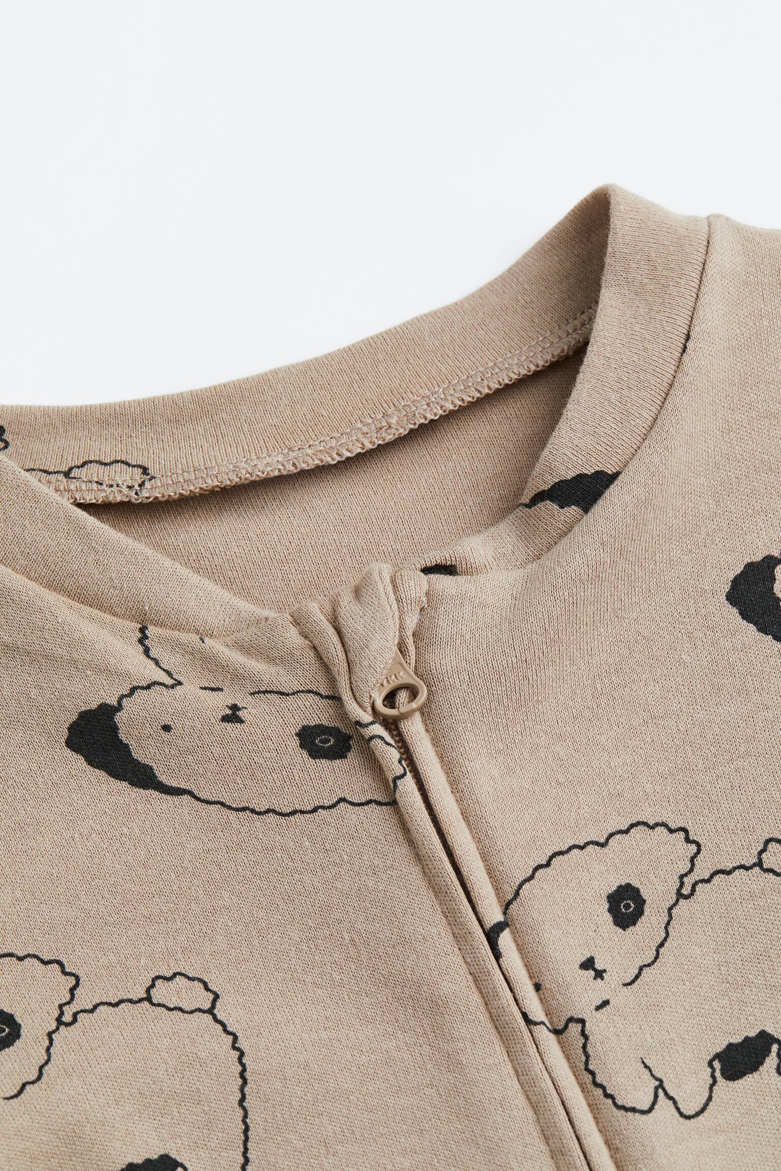 Printed all-in-one pyjamas - Beige/Dogs - 2