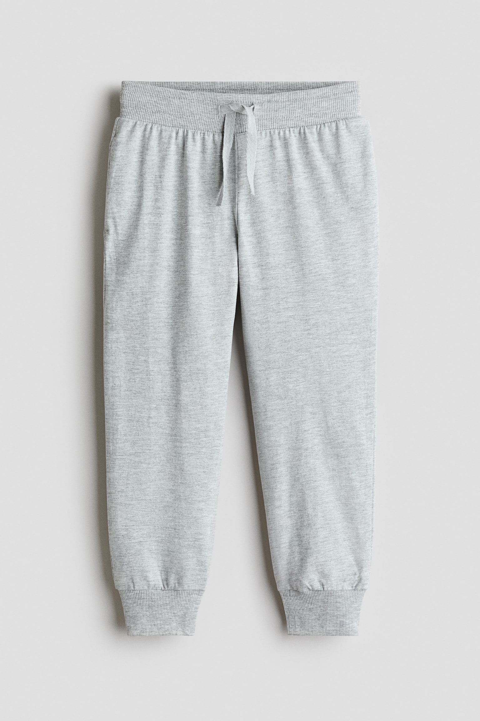 Cotton Joggers - Light gray melange/Black/Navy blue