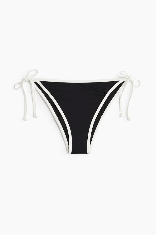 Tie tanga bikini bottoms - Black/White/Black/White patterned/White/Green patterned/Black/Black/Patterned - 1