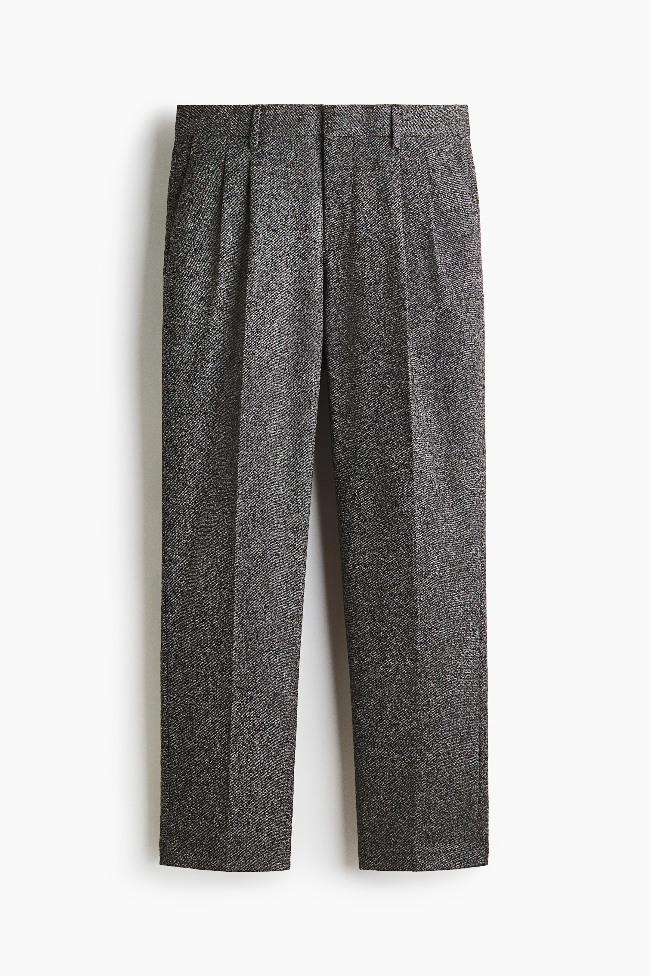 Ampliar la imagen: Pantalón sastre Regular Fit - Gris jaspeado oscuro - Men | H&M MX 5
