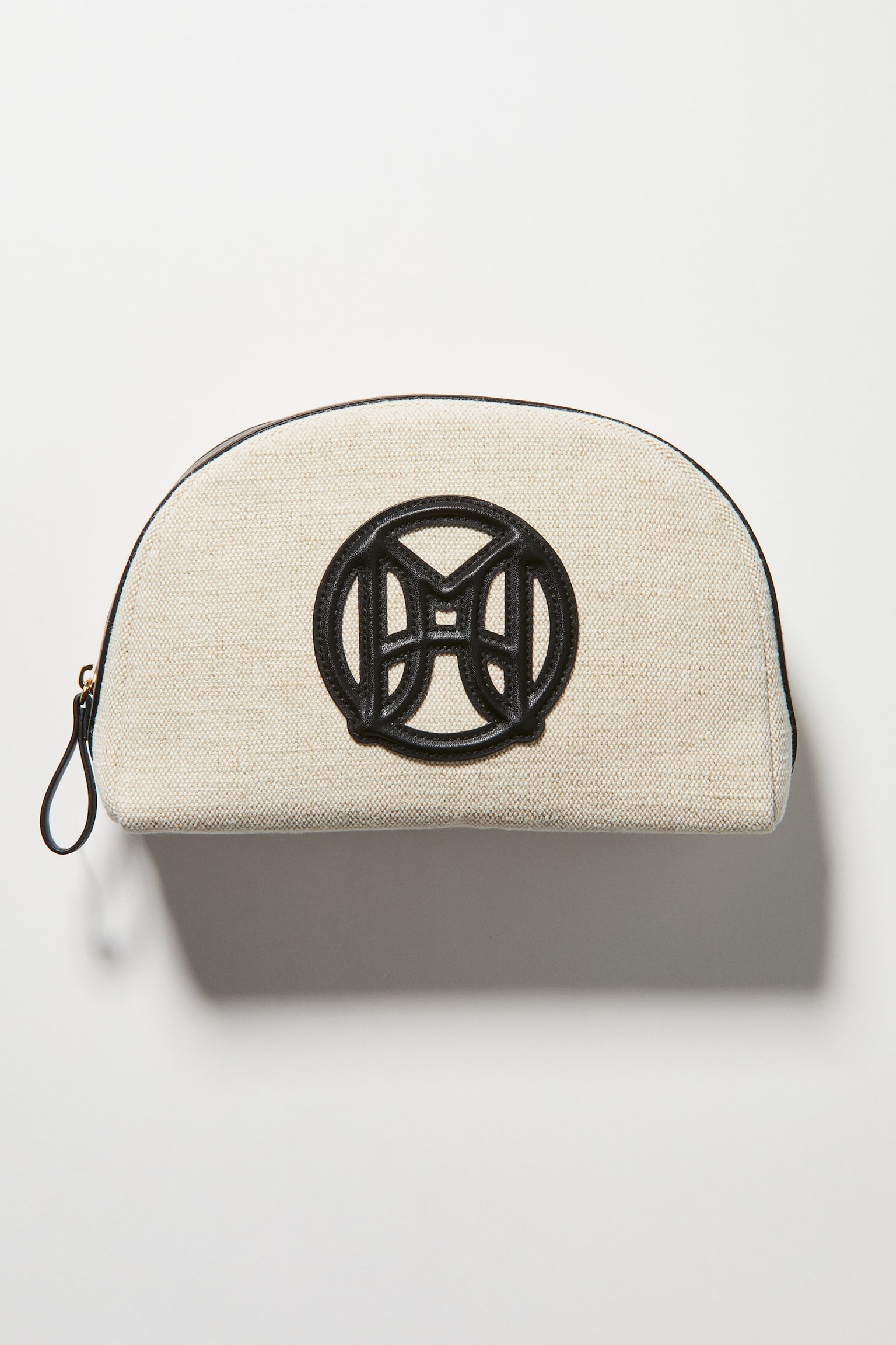 Monogram Pouch - Beige/Black - 1