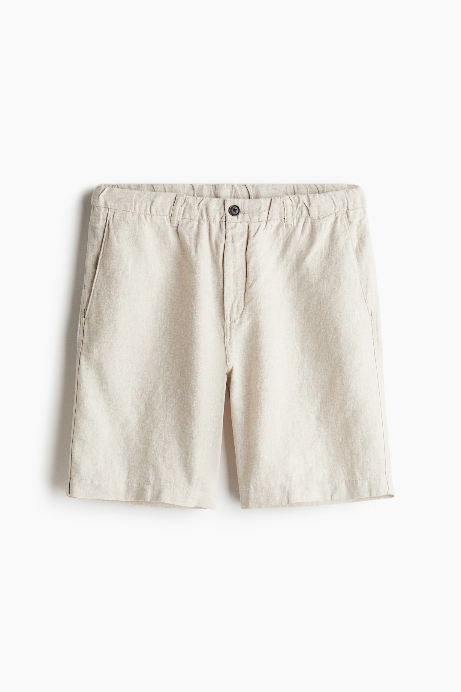 Regular Fit Linen shorts - White/Black/Navy blue - 2