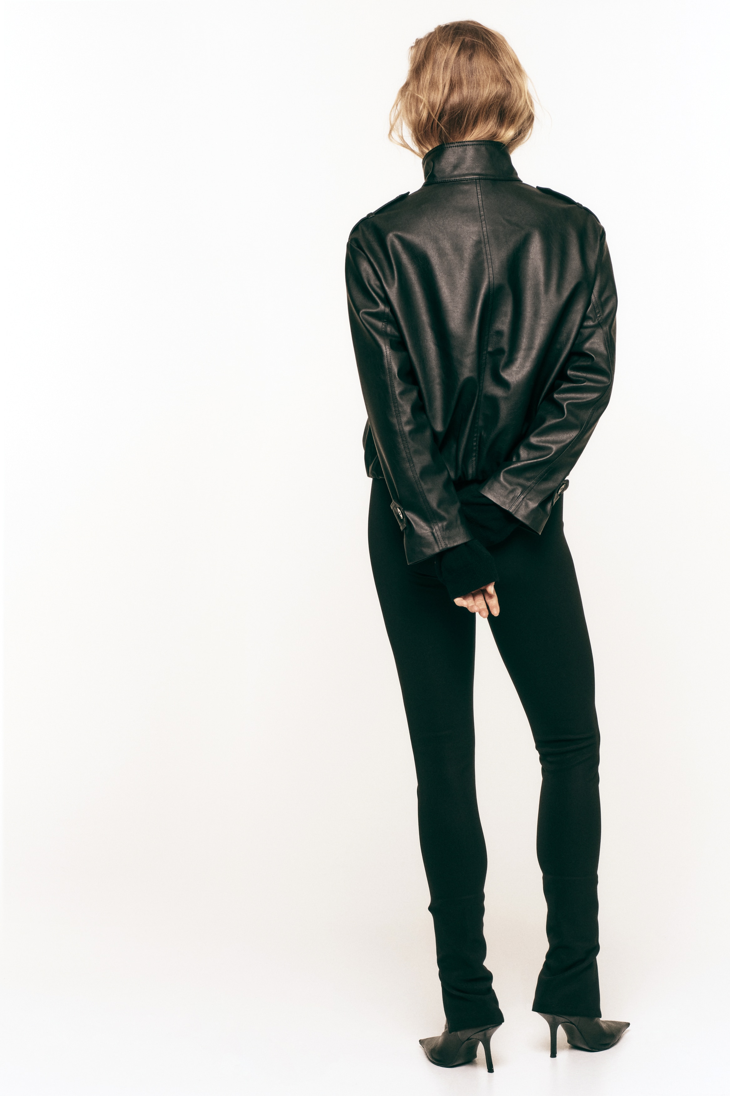 Zip-hem leggings