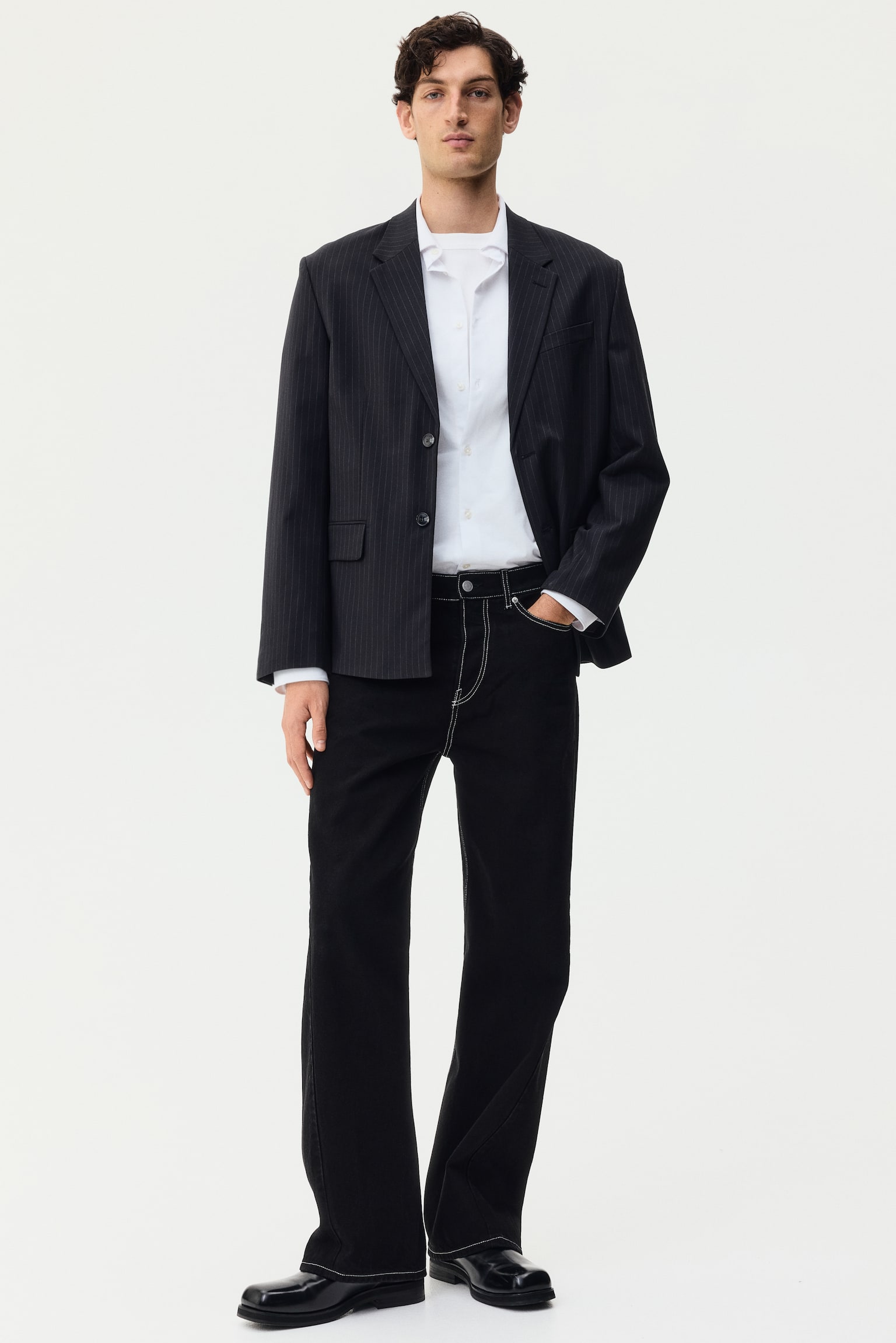 חולצה Slim Fit - לבן - 3