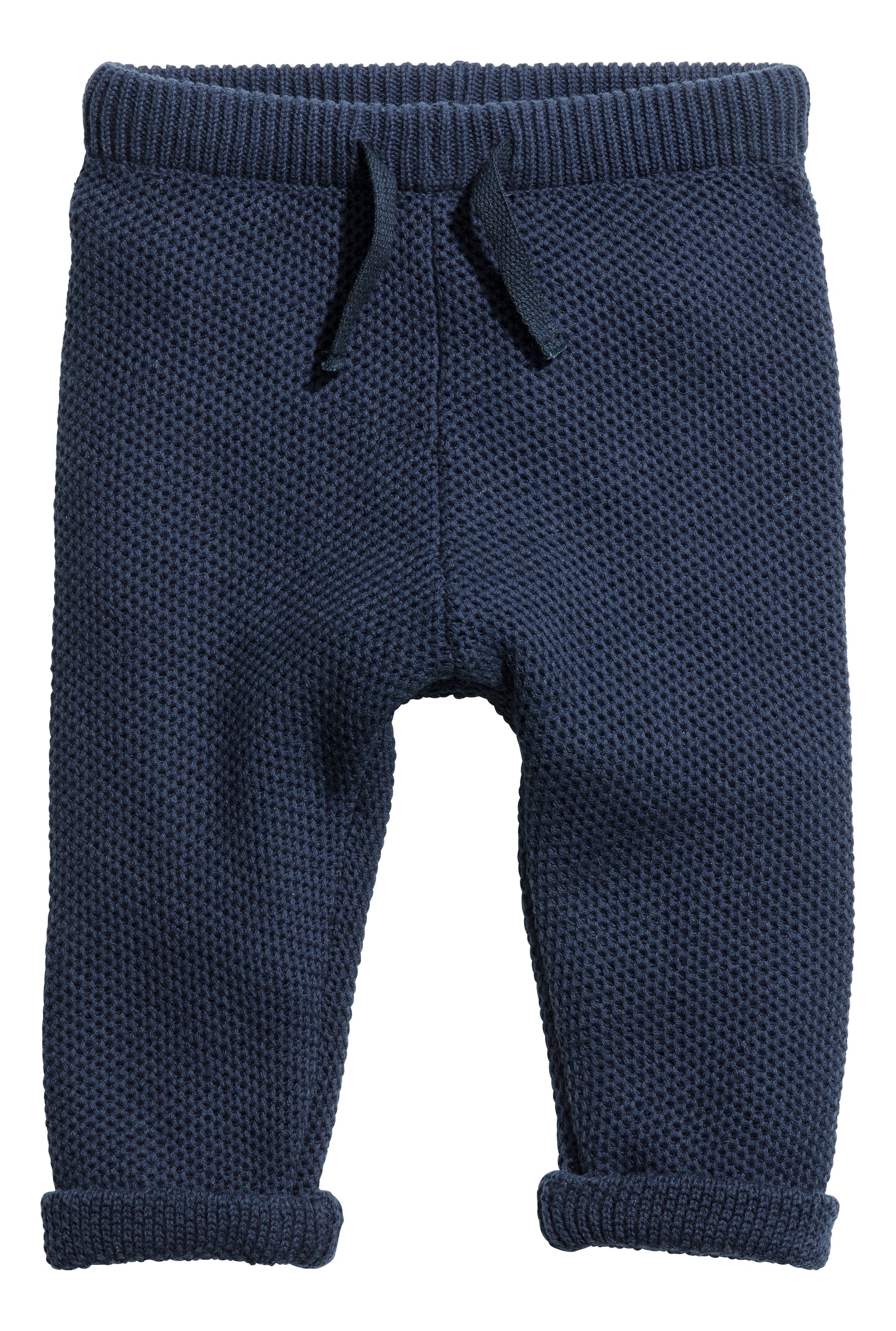 View larger image: Textured-knit Pants - Dark blue - Kids | H&M CA 1