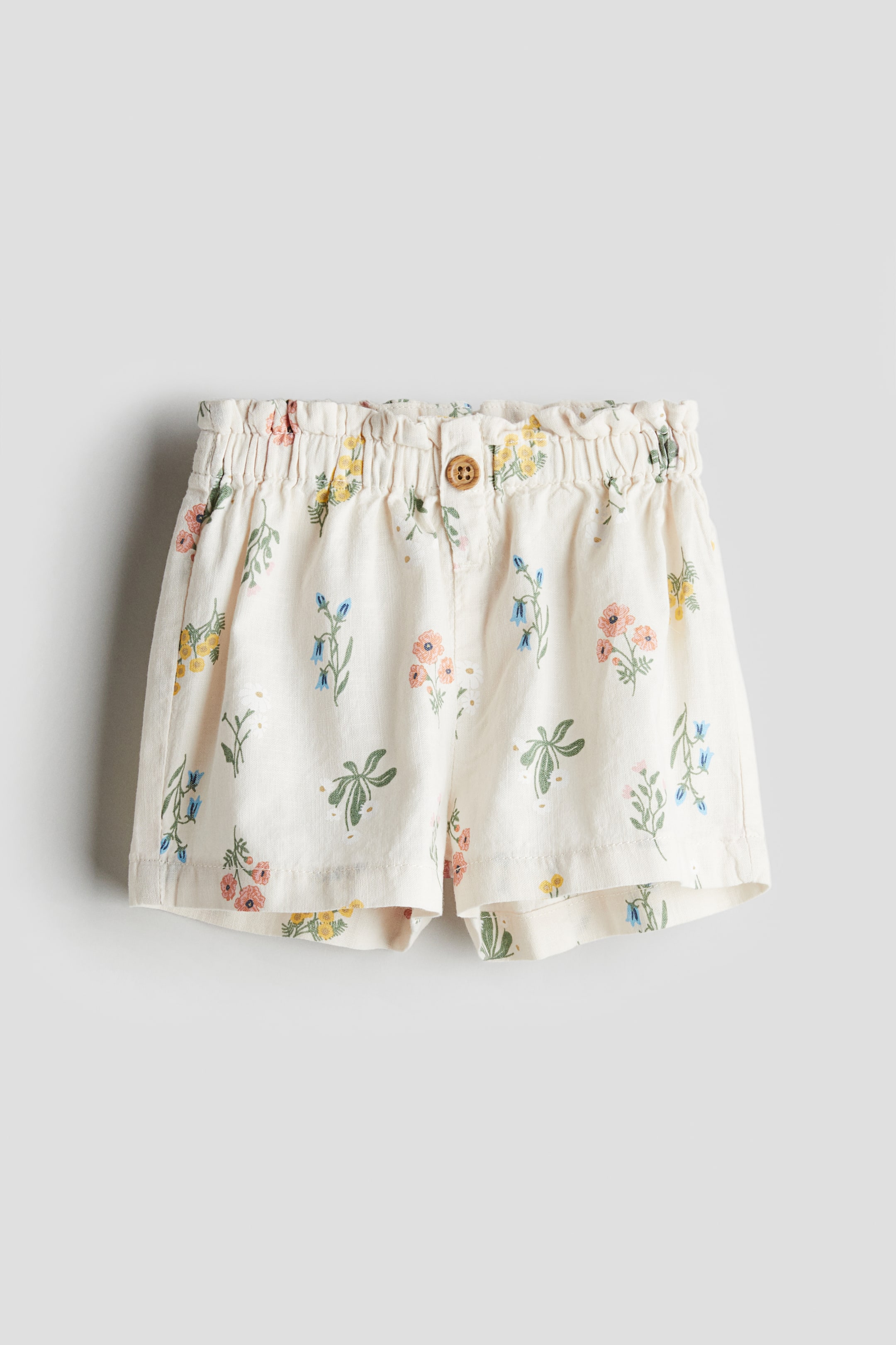 Cotton Paper-bag Shorts