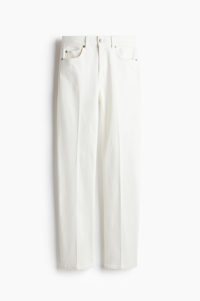 Straight High Jeans - White - 1