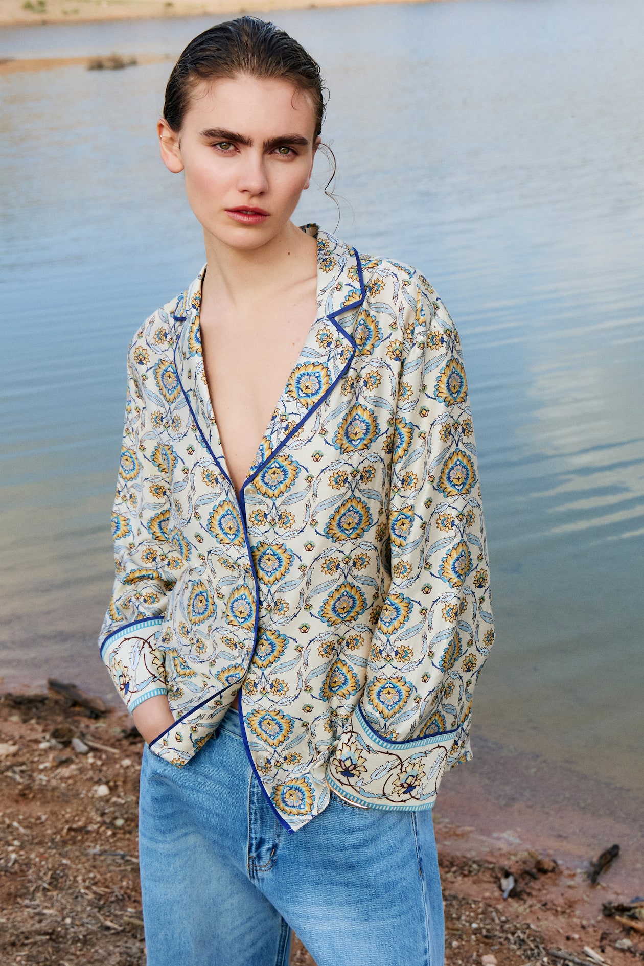 Poplin resort shirt